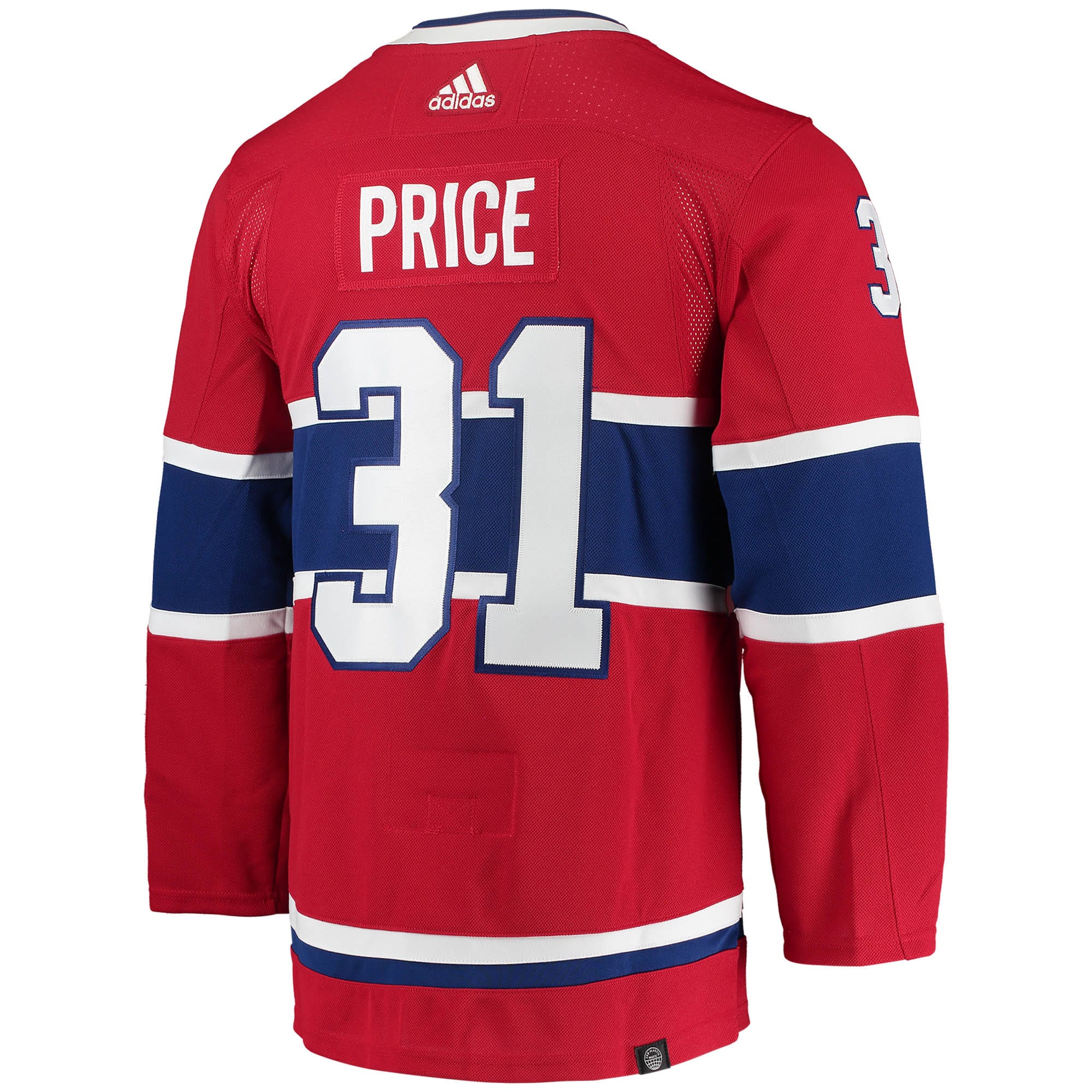 Carey Price Montreal Canadiens adidas Home Primegreen Authentic Pro Player Jersey - Red - vstockx
