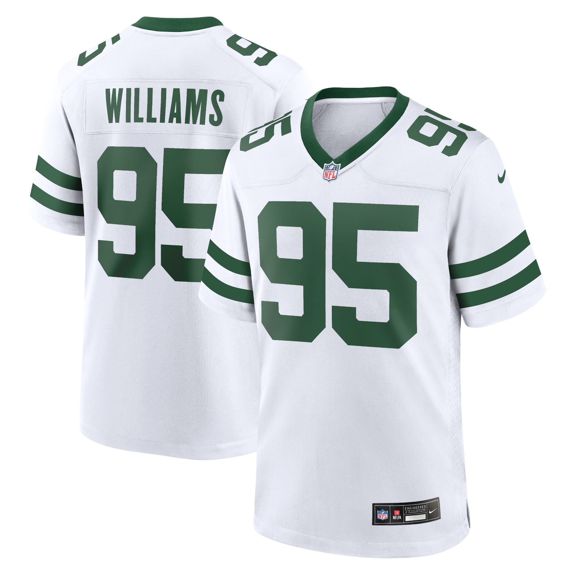 Men's Nike Quinnen Williams White New York Jets Legacy Player Game Jersey - vstockx