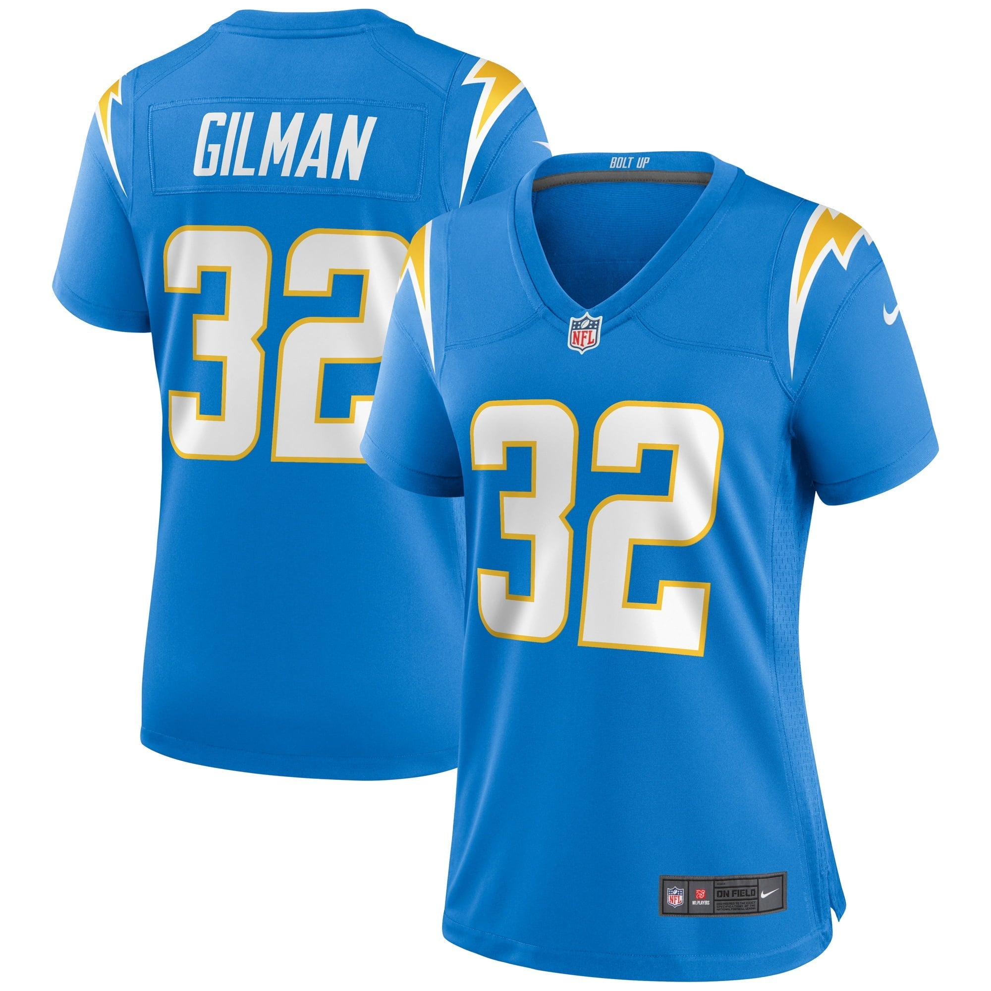 Women's Nike Alohi Gilman Powder Blue Los Angeles Chargers Game Jersey - vstockx