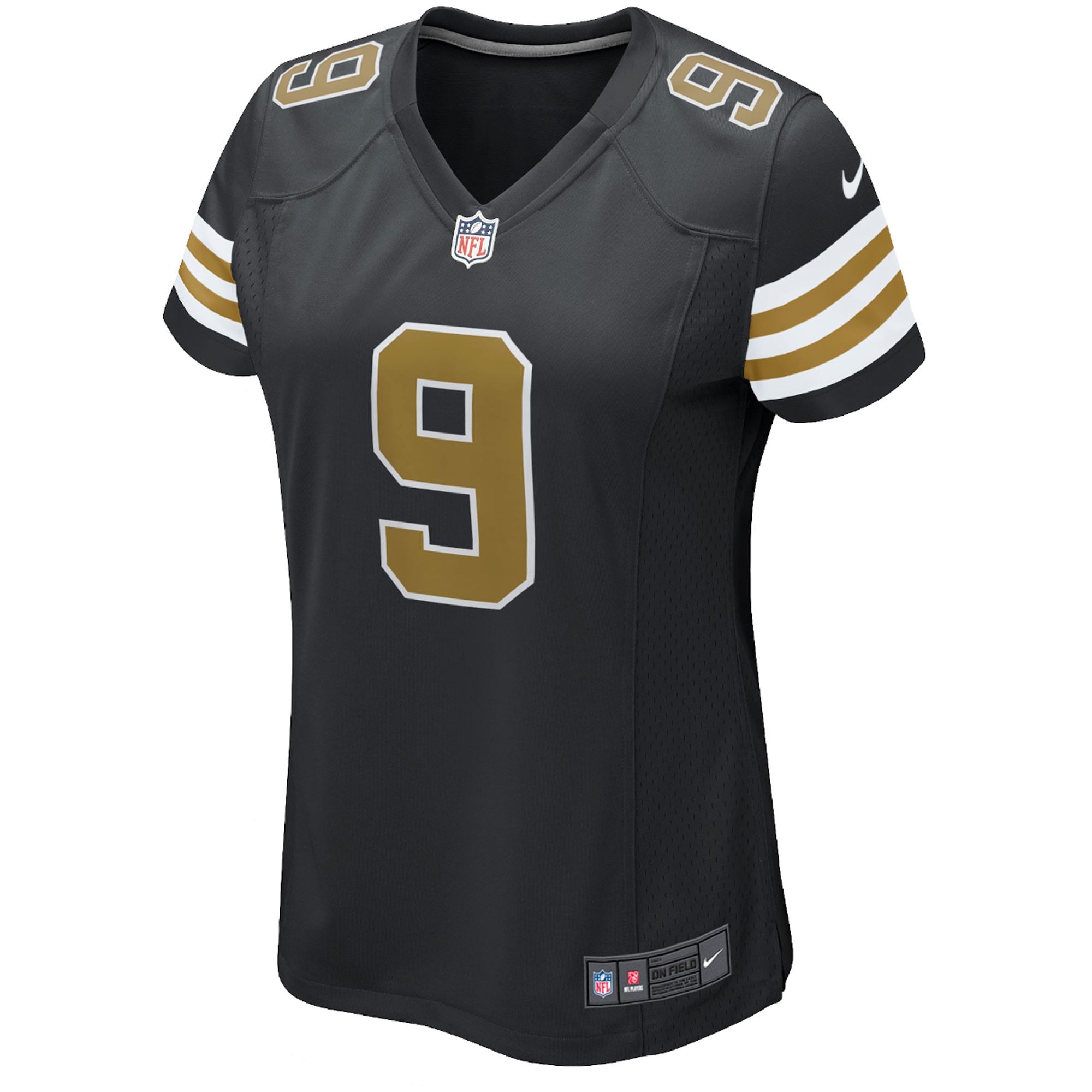 Drew Brees Nike New Orleans Saints Women's Alternate Game Jersey - Black - vstockx