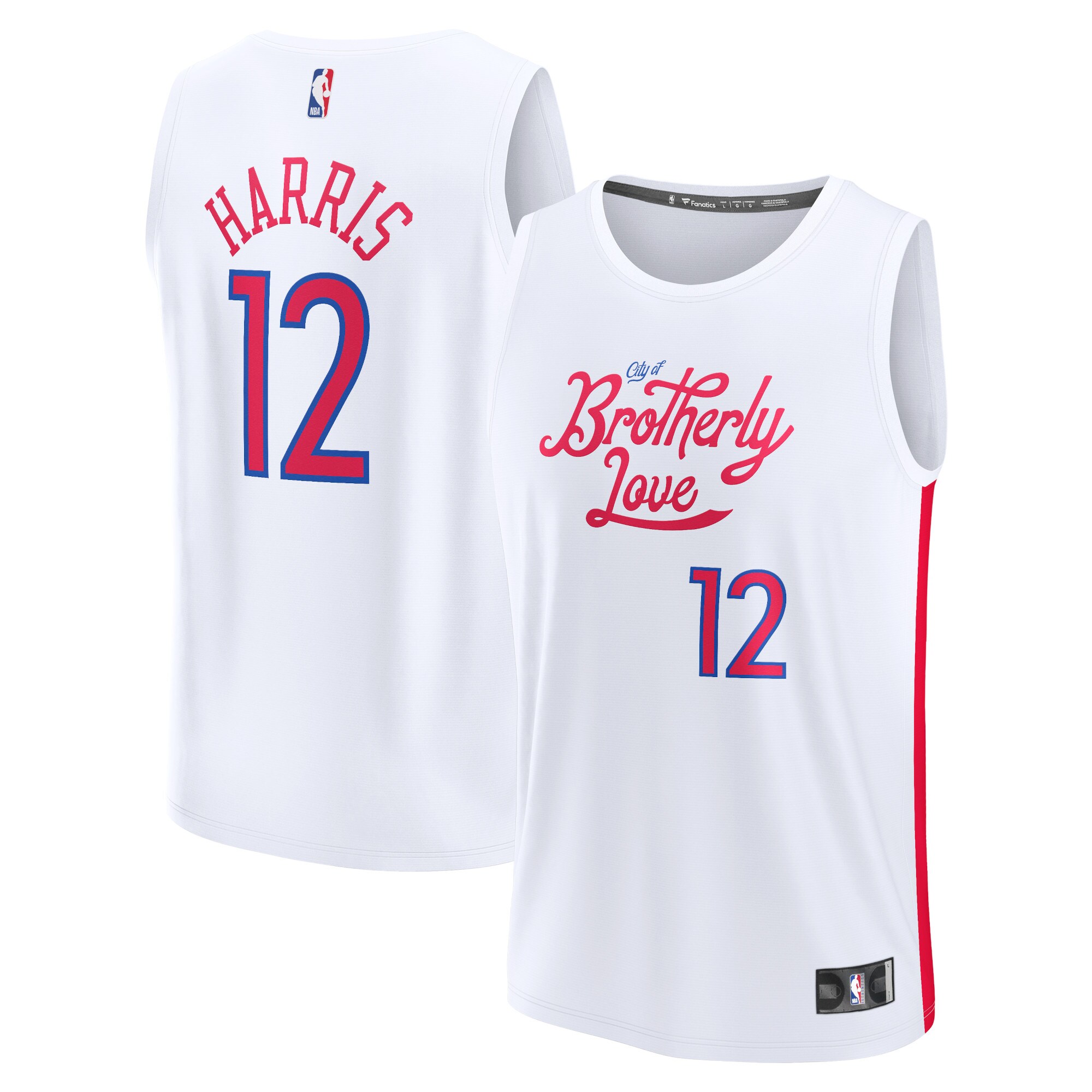 Tobias Harris Philadelphia 76ers Fanatics Branded 2022/23 Fastbreak Jersey - City Edition - White - vstockx