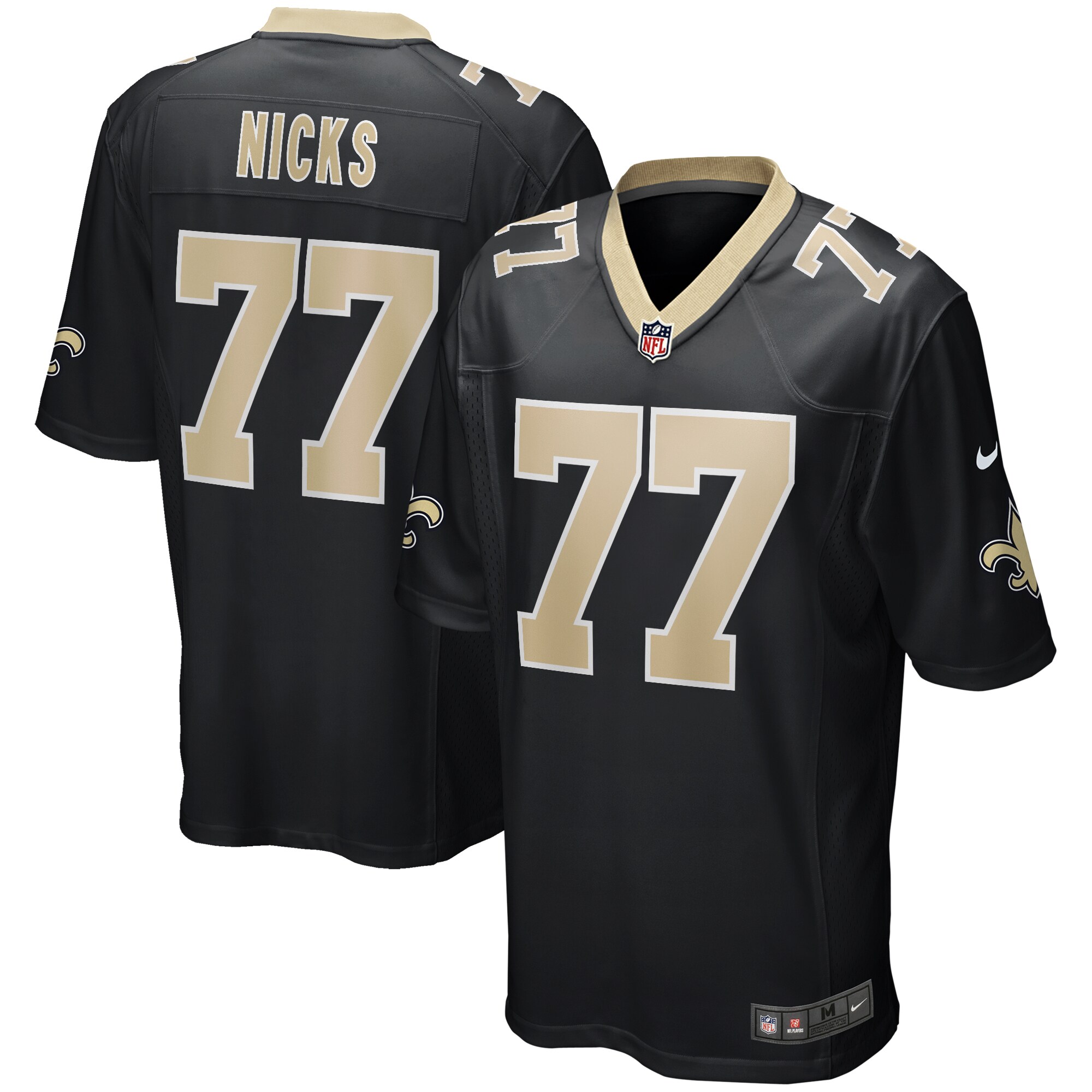 Carl Nicks New Orleans Saints Nike Game Retired Player Jersey - Black - vstockx