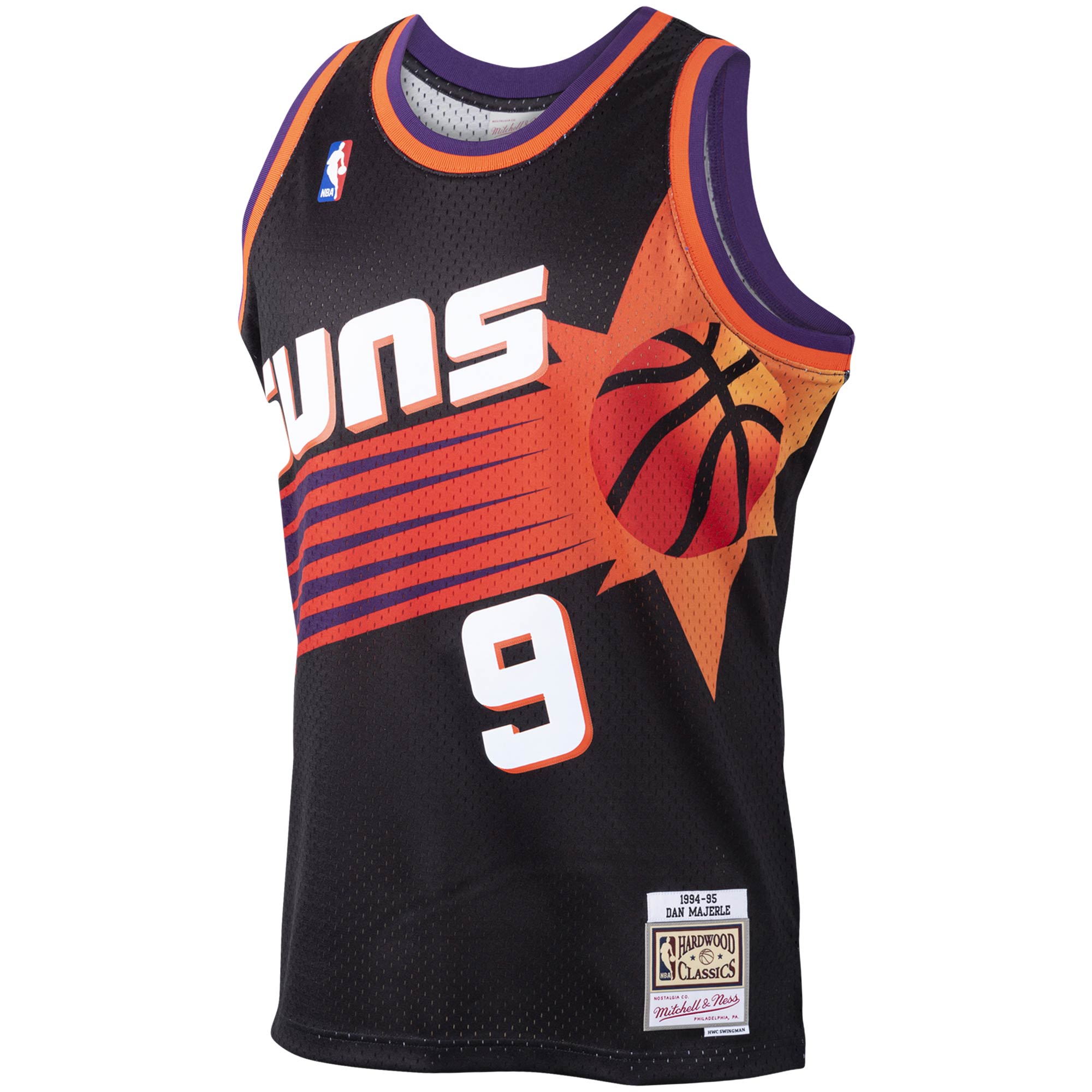 Dan Majerle Phoenix Suns Mitchell & Ness Hardwood Classics Swingman Jersey - Black - vstockx