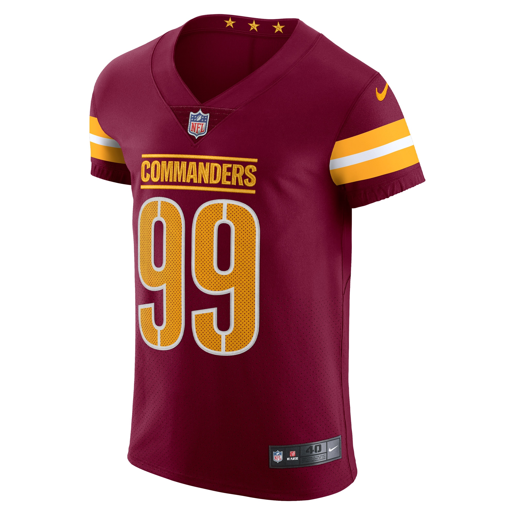 Chase Young Washington Commanders Nike Vapor Elite Jersey - Burgundy - vstockx