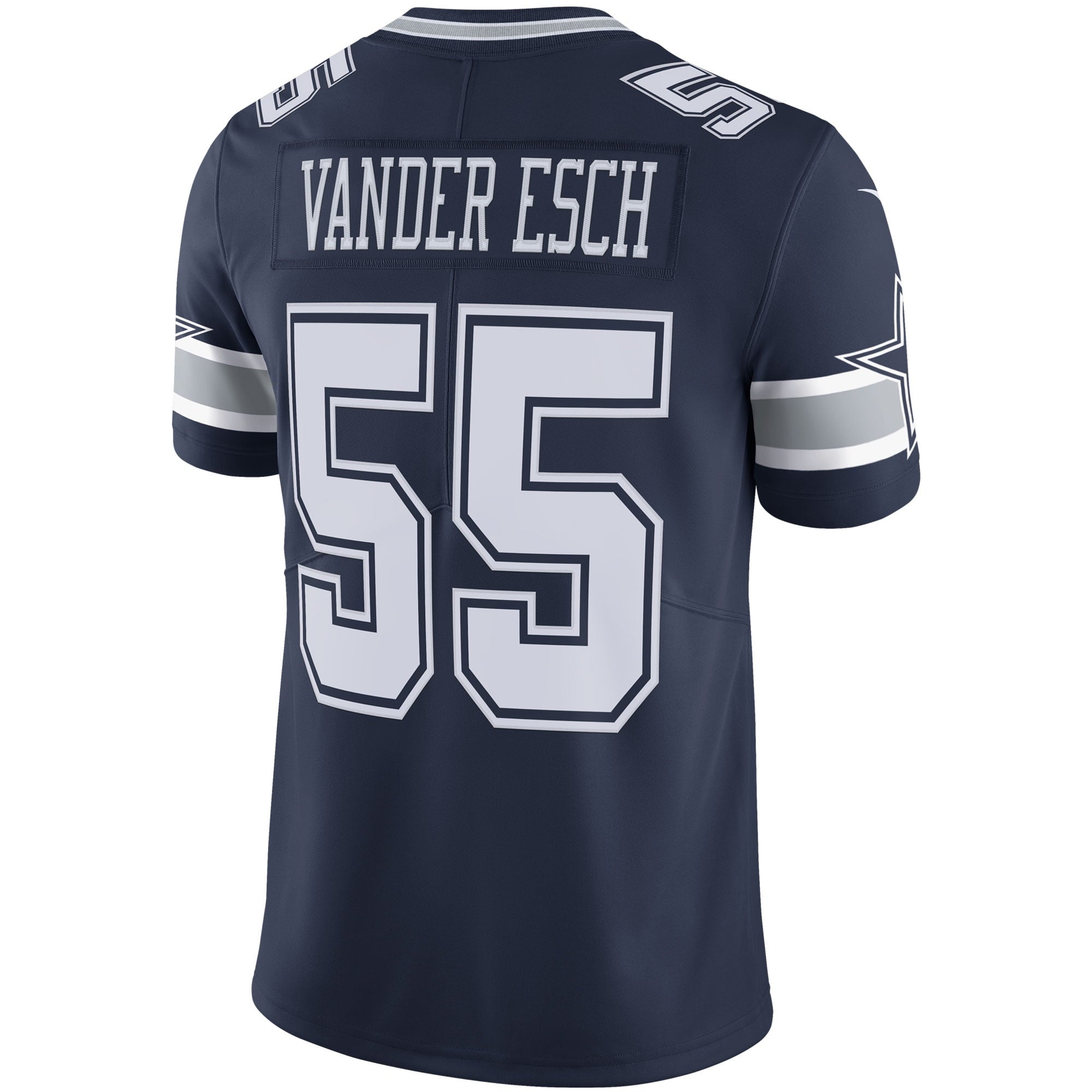Men's Nike Leighton Vander Esch Navy Dallas Cowboys Vapor Limited Player Jersey - vstockx