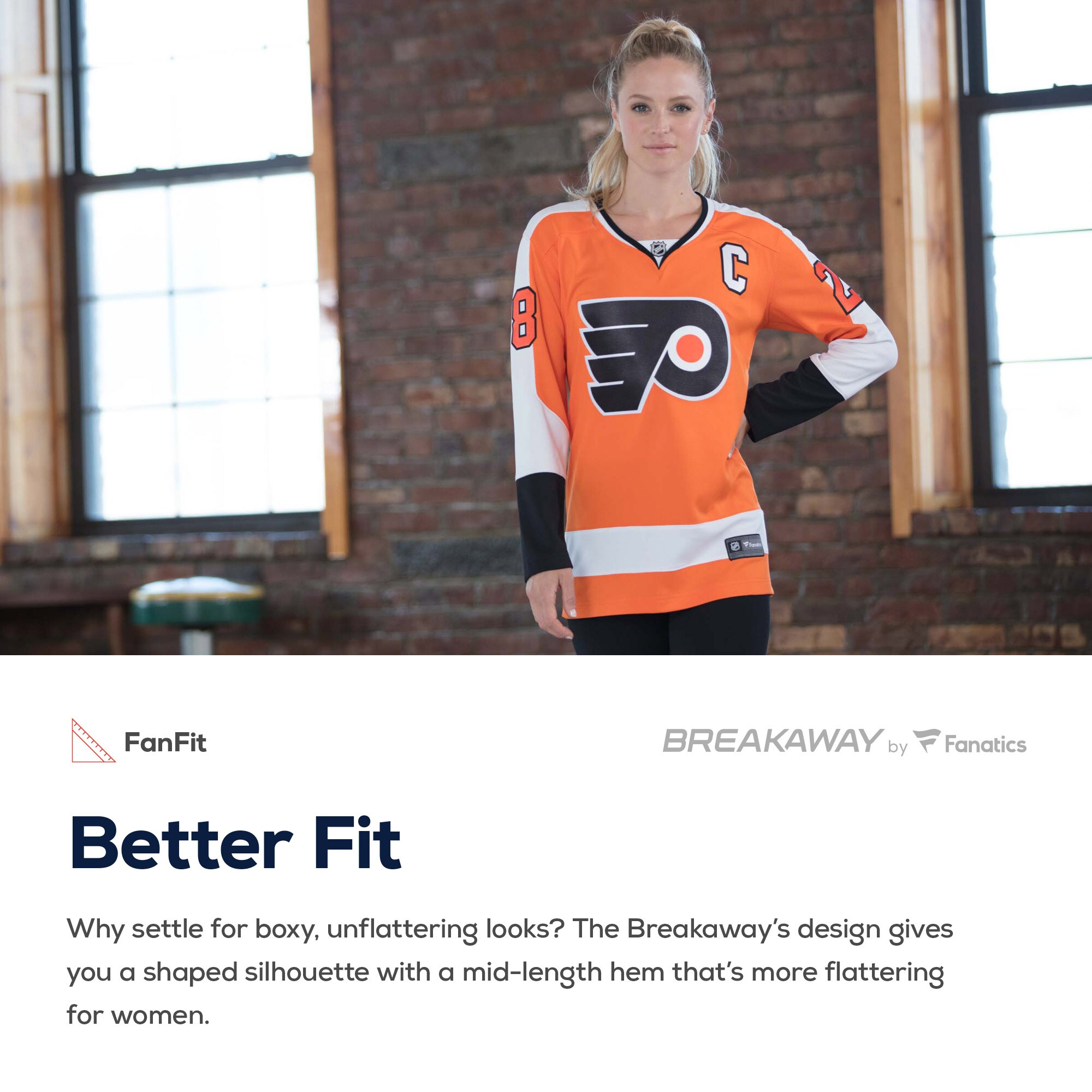 Philadelphia Flyers Fanatics Branded Women's Away Breakaway Jersey - White - vstockx