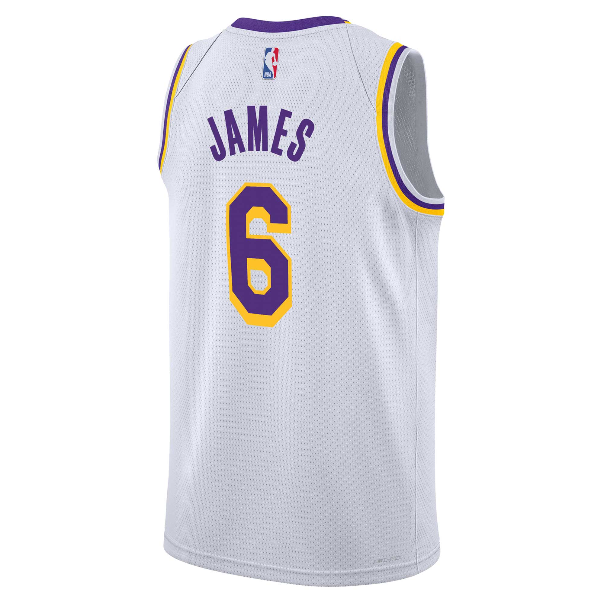 LeBron James Los Angeles Lakers Nike Youth Swingman Jersey - Association Edition - White - vstockx
