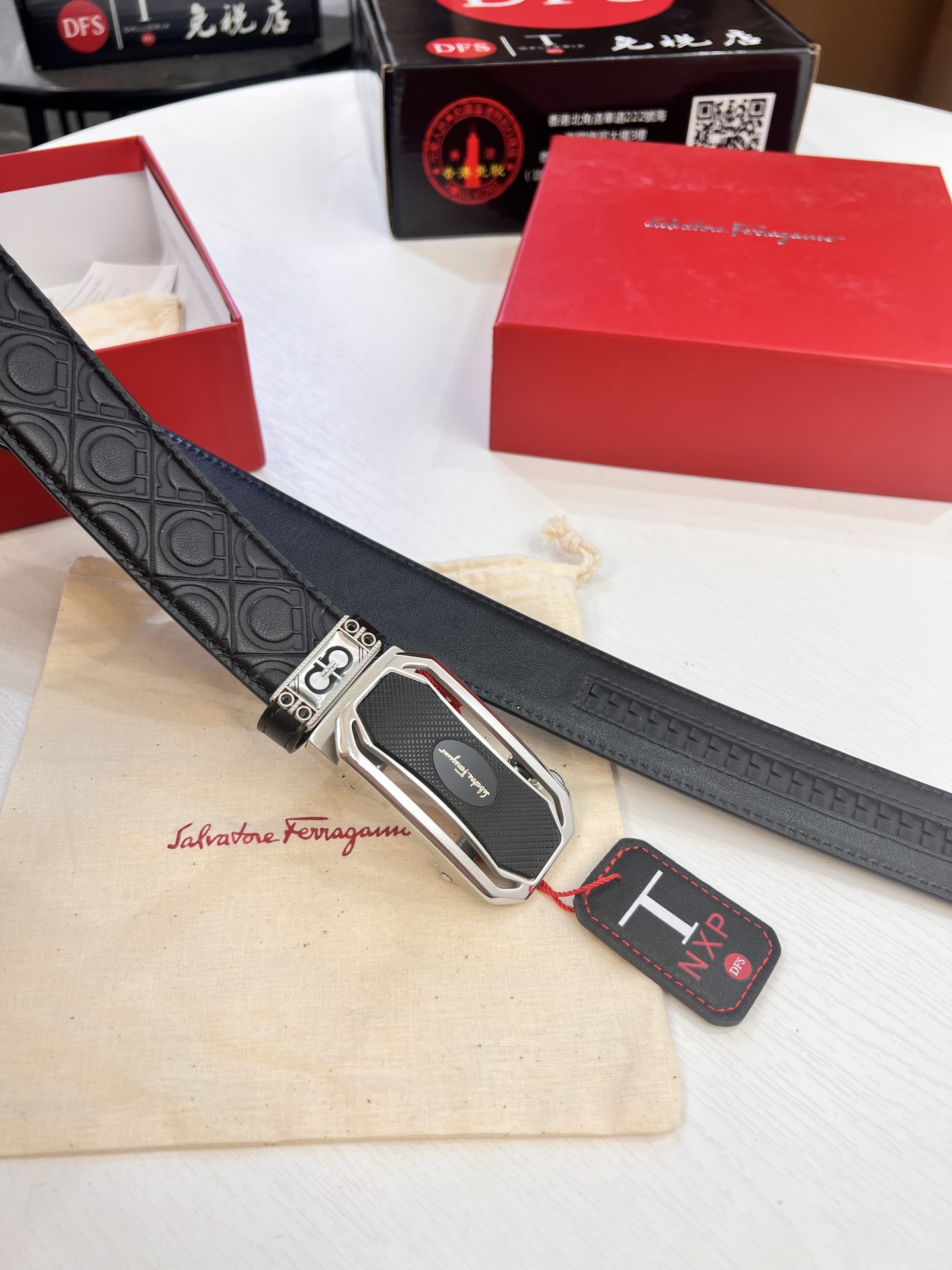 Streetwear Belt Ferragamo 320345 size:3.5cm - vstockx