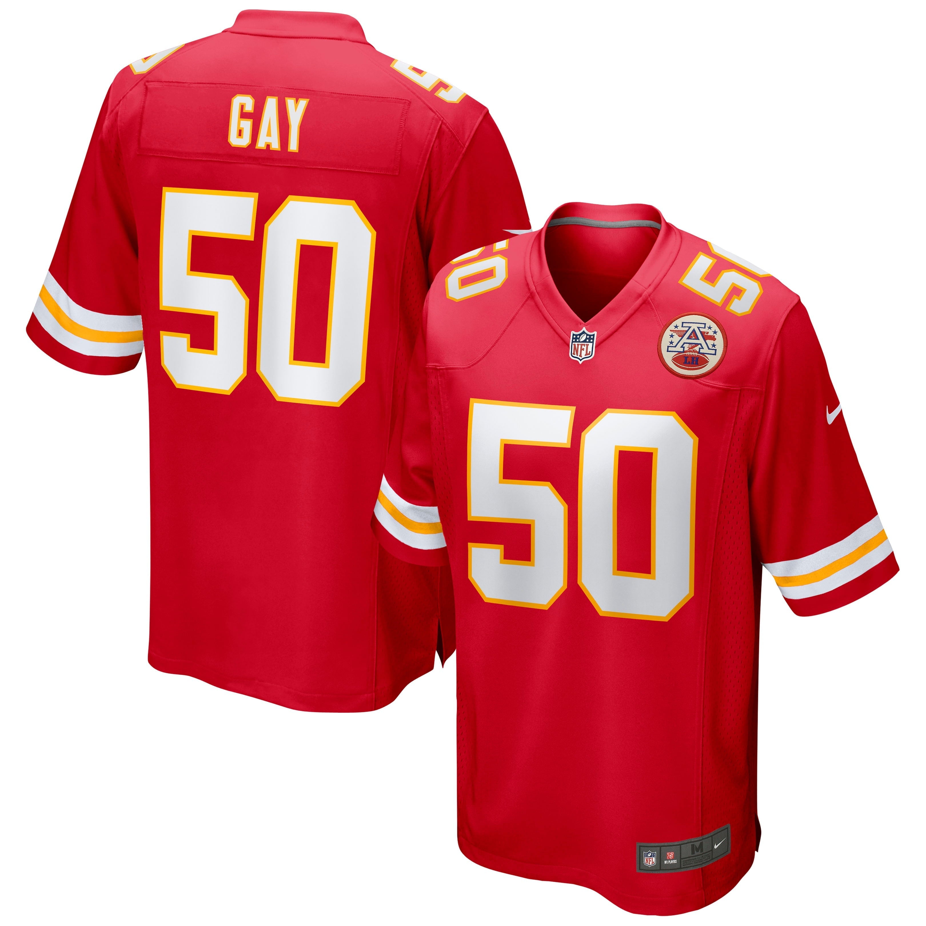 Men's Nike Willie Gay Red Kansas City Chiefs Game Jersey - vstockx