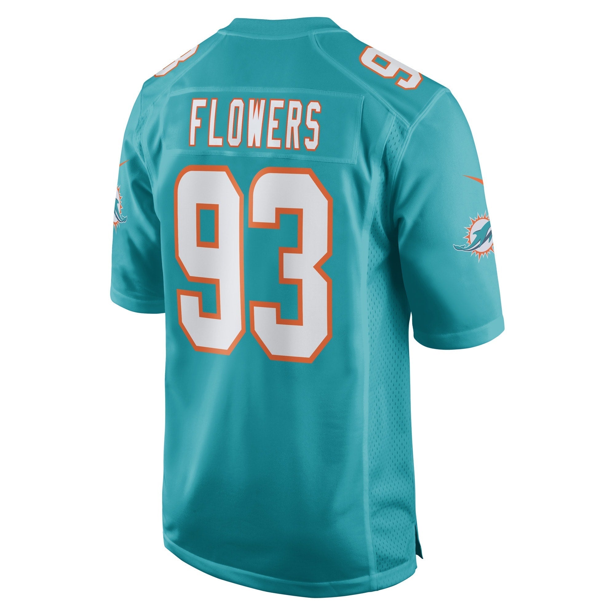 Men's Nike Trey Flowers Aqua Miami Dolphins Game Player Jersey - vstockx