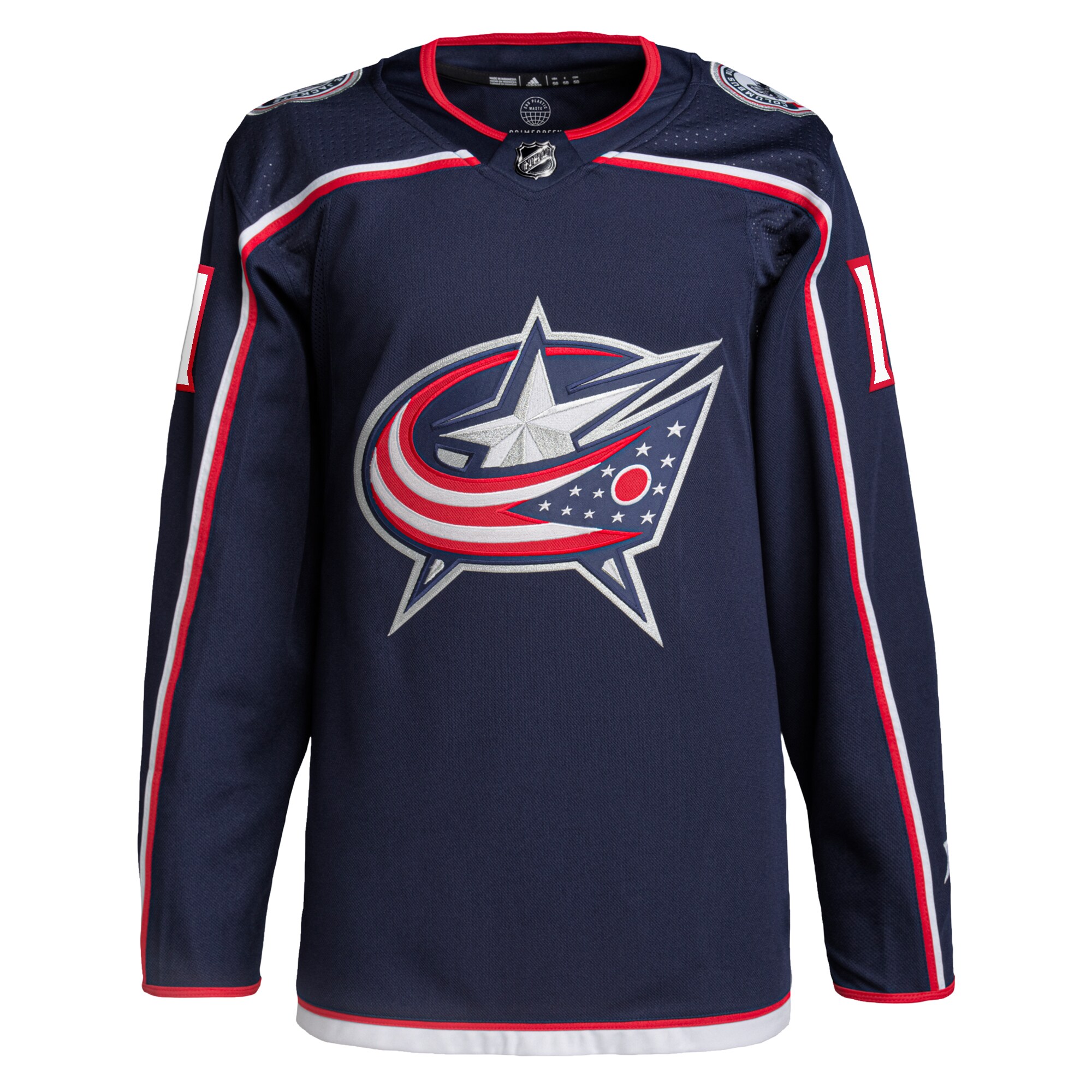 Adam Fantilli Columbus Blue Jackets adidas Home Primegreen Authentic Pro Player Jersey - Navy - vstockx