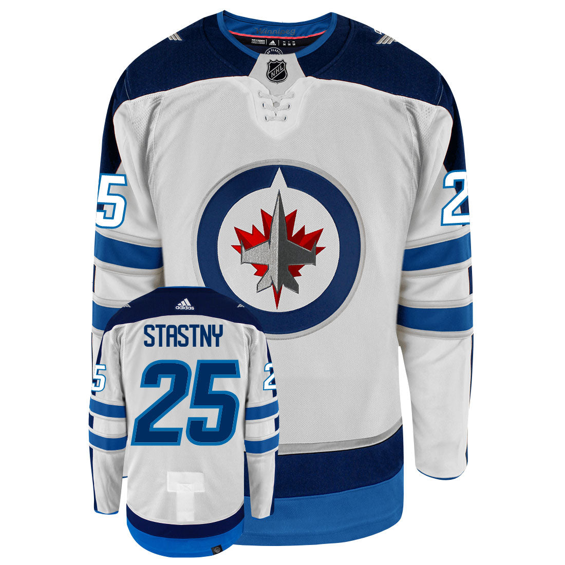 Paul Stastny Winnipeg Jets Adidas Primegreen Authentic NHL Hockey Jersey - vstockx