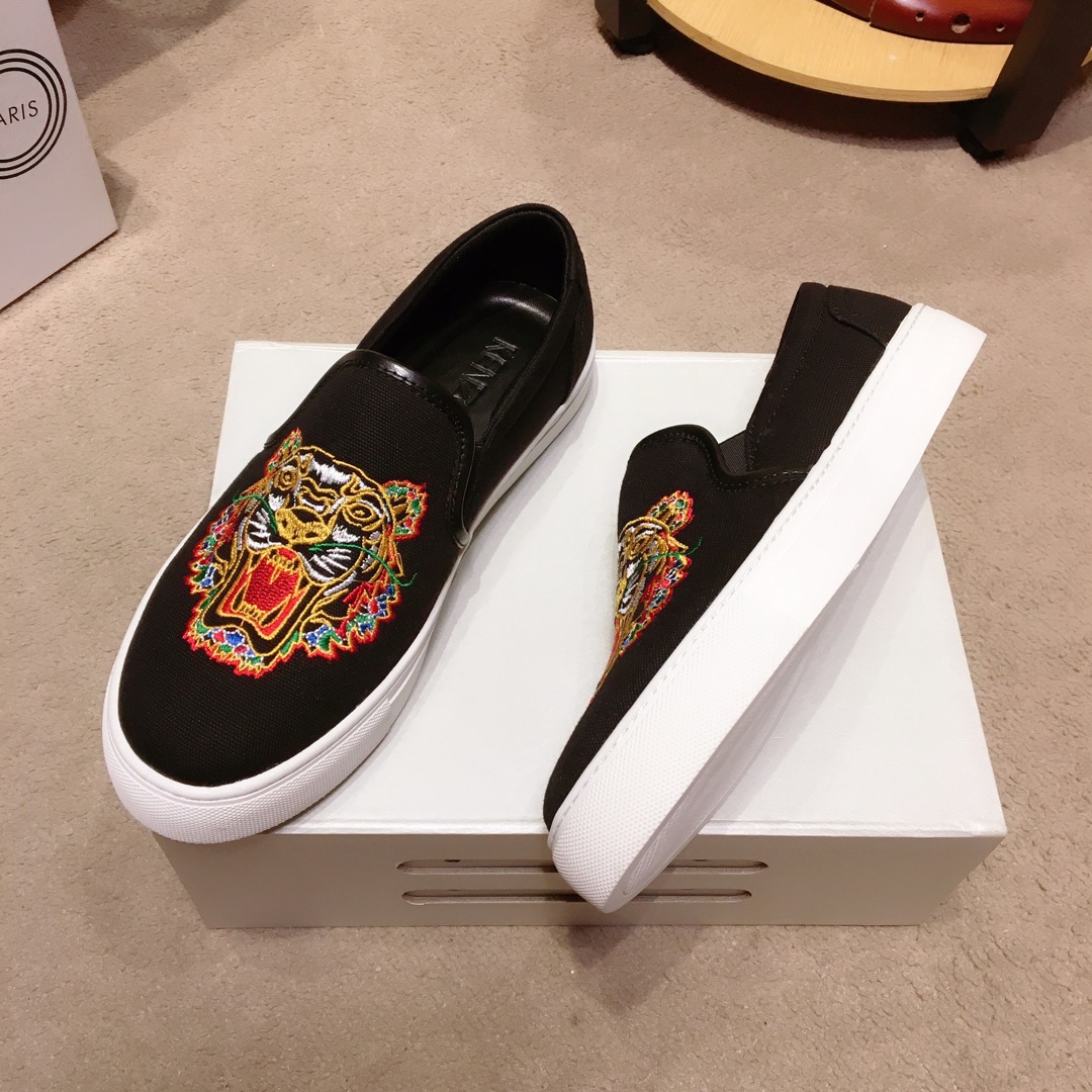 Kenzo K-SKATE Tiger canvas slip-on sneakers 22 - vstockx