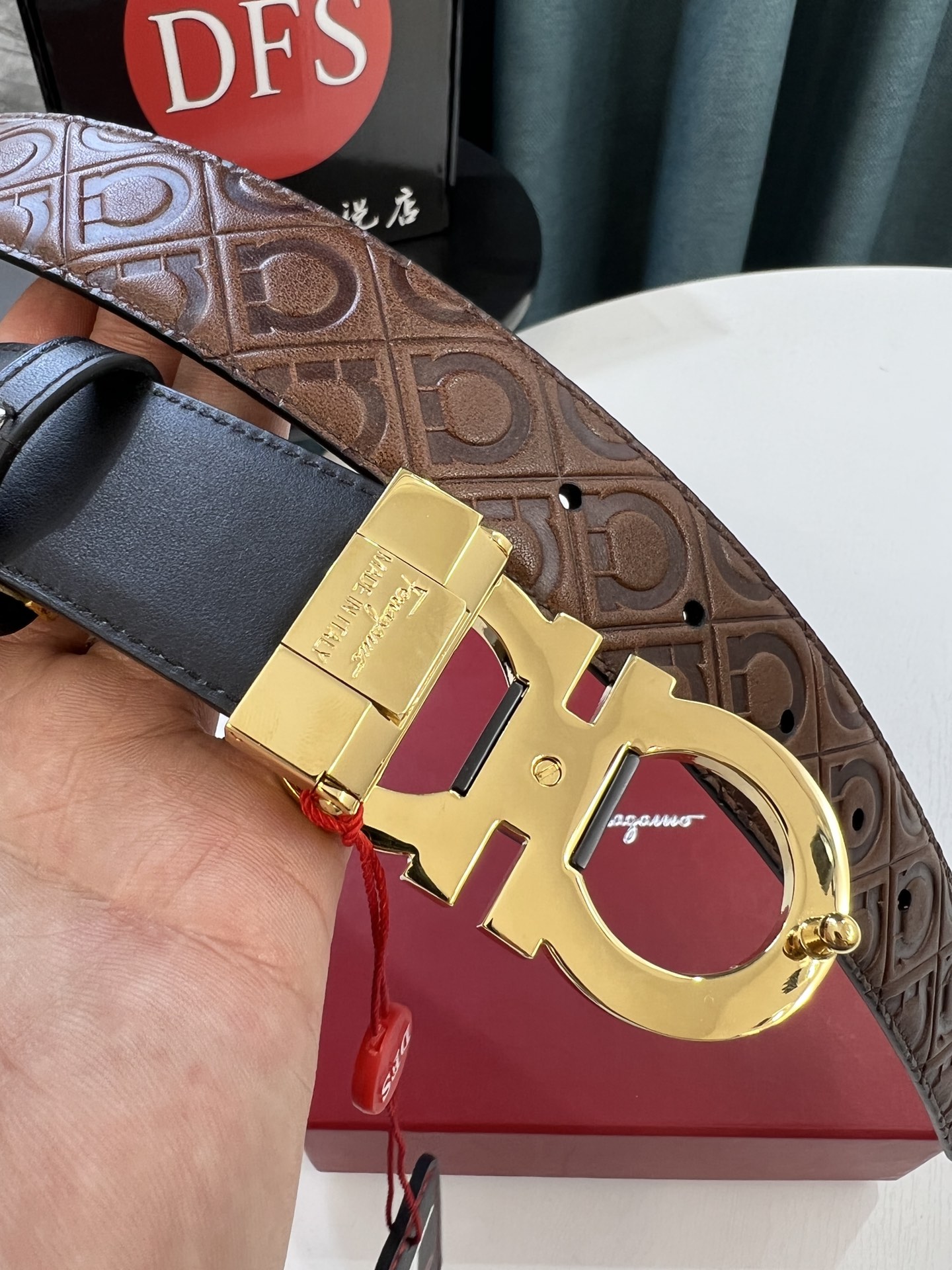 Streetwear Belt Ferragamo 319575 size:3.5cm - vstockx