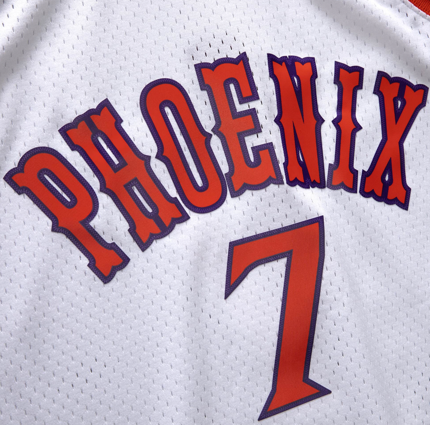 Men's Mitchell & Ness Kevin Johnson White Phoenix Suns 1989-90 Hardwood Classics Swingman Jersey - vstockx