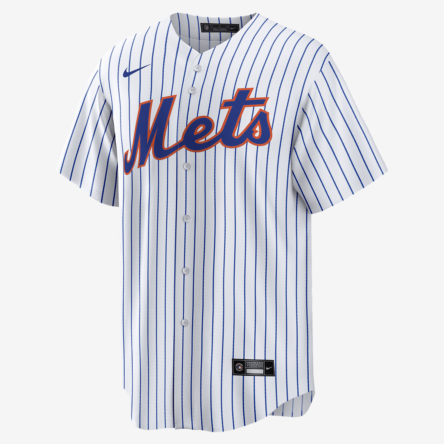 MLB New York Mets (Justin Verlander) Men's Replica Baseball Jersey - White/Royal - vstockx