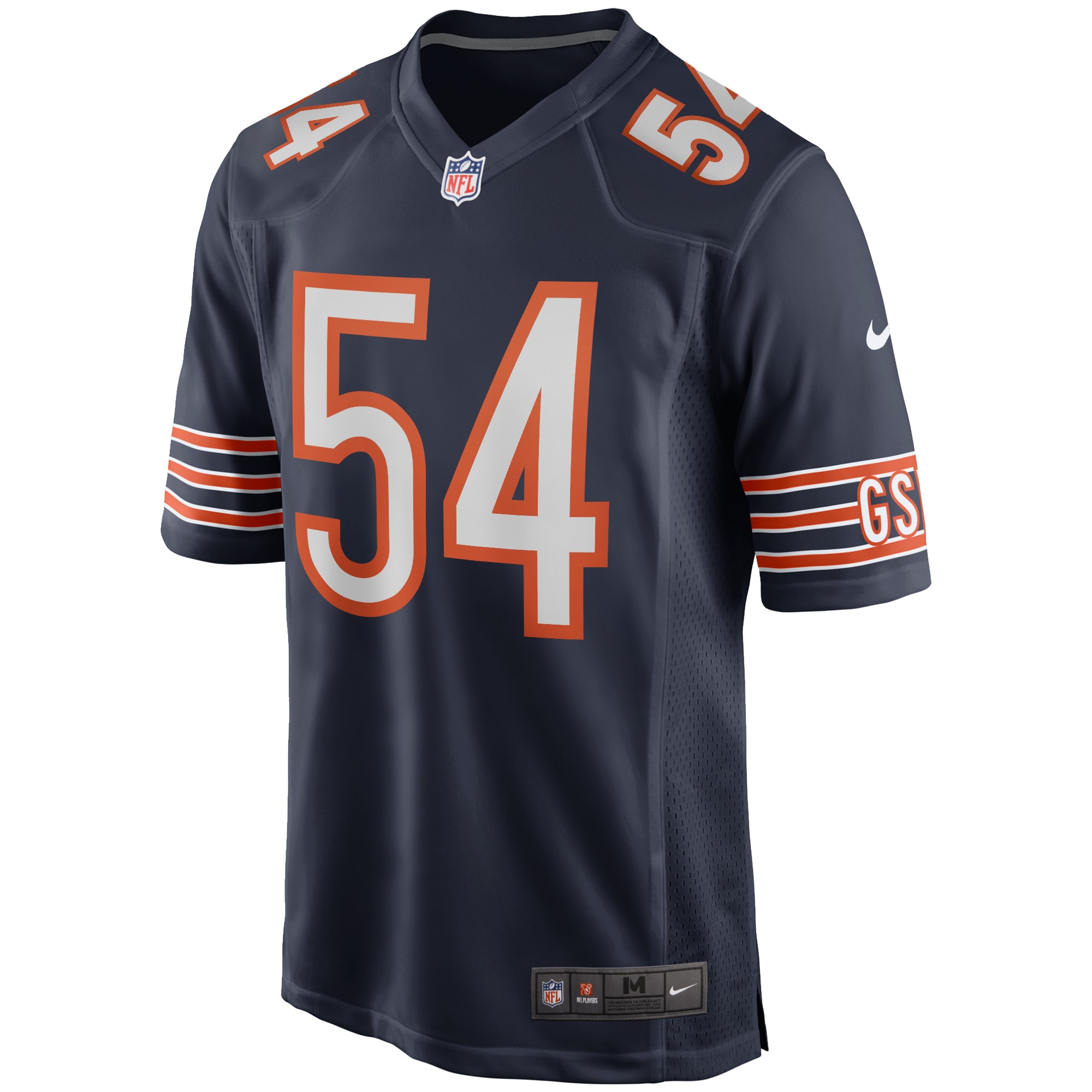 Brian Urlacher Chicago Bears Nike Game Retired Player Jersey - Navy - vstockx
