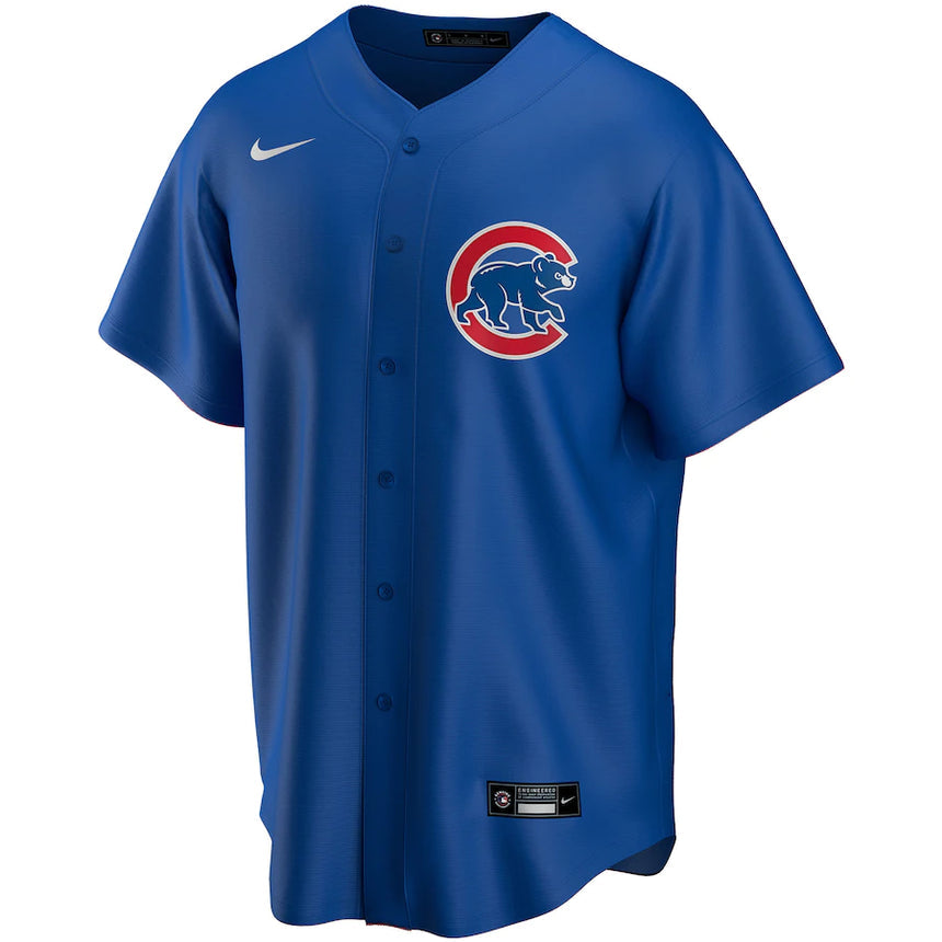 Men's Dansby Swanson Chicago Cubs Alternate Blue Premium Stitch Replica Jersey - vstockx