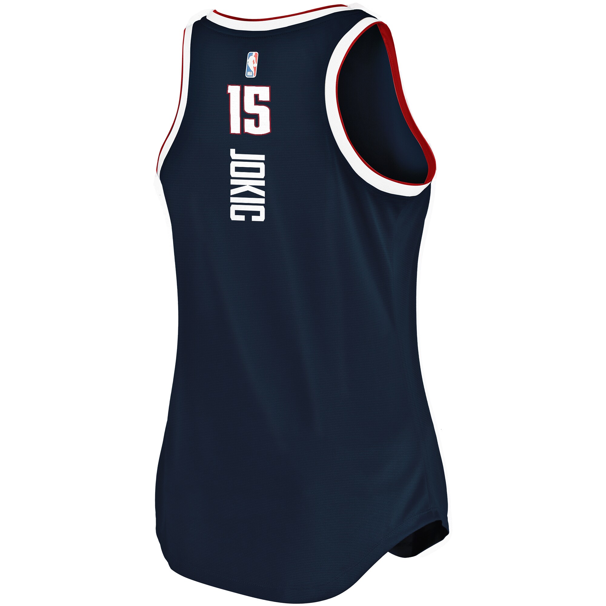 Nikola Jokic Denver Nuggets Fanatics Branded Women's 2019/20 Fast Break Team Tank Jersey - Icon Edition - Navy - vstockx