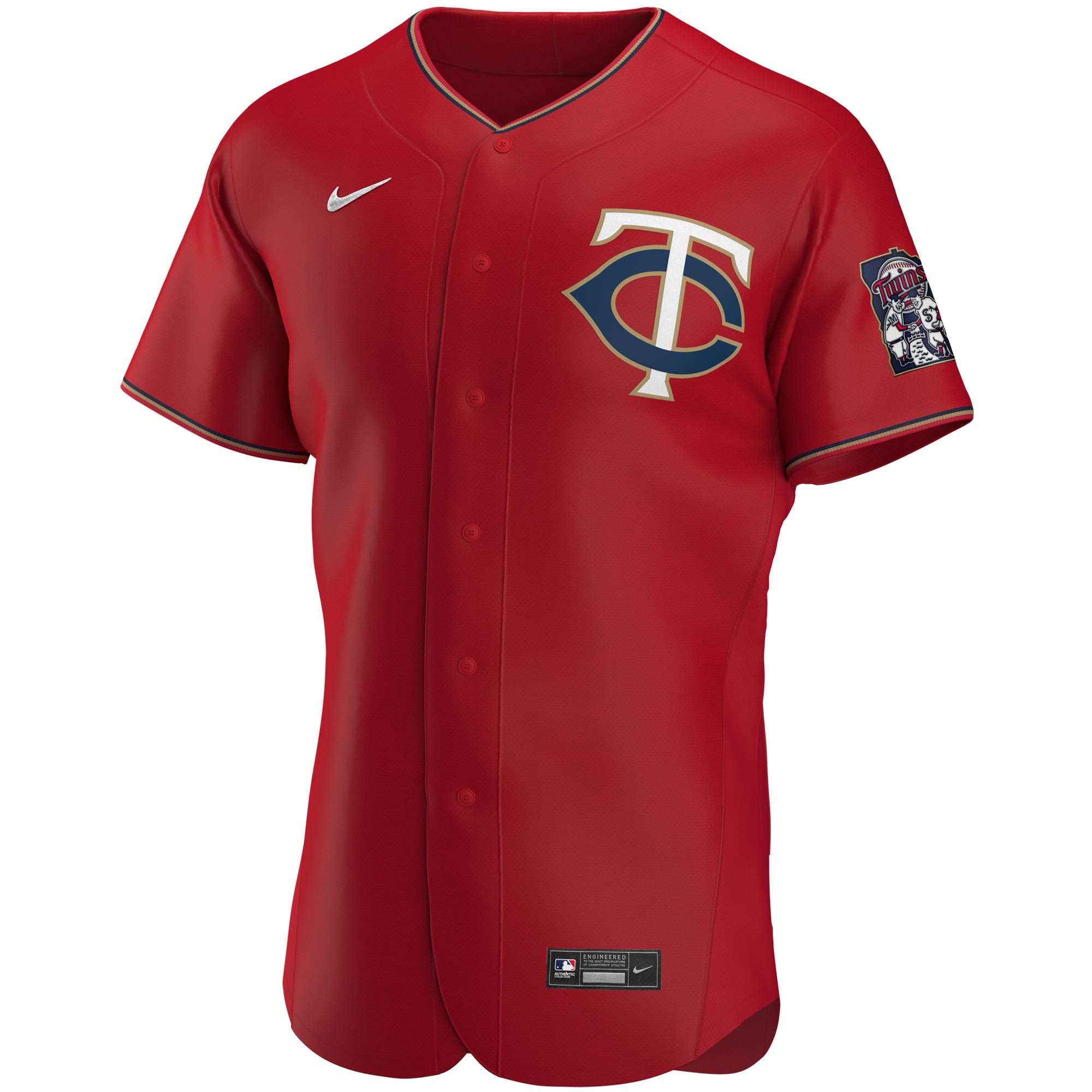 Minnesota Twins Nike Alternate Authentic Team Jersey - Red - vstockx