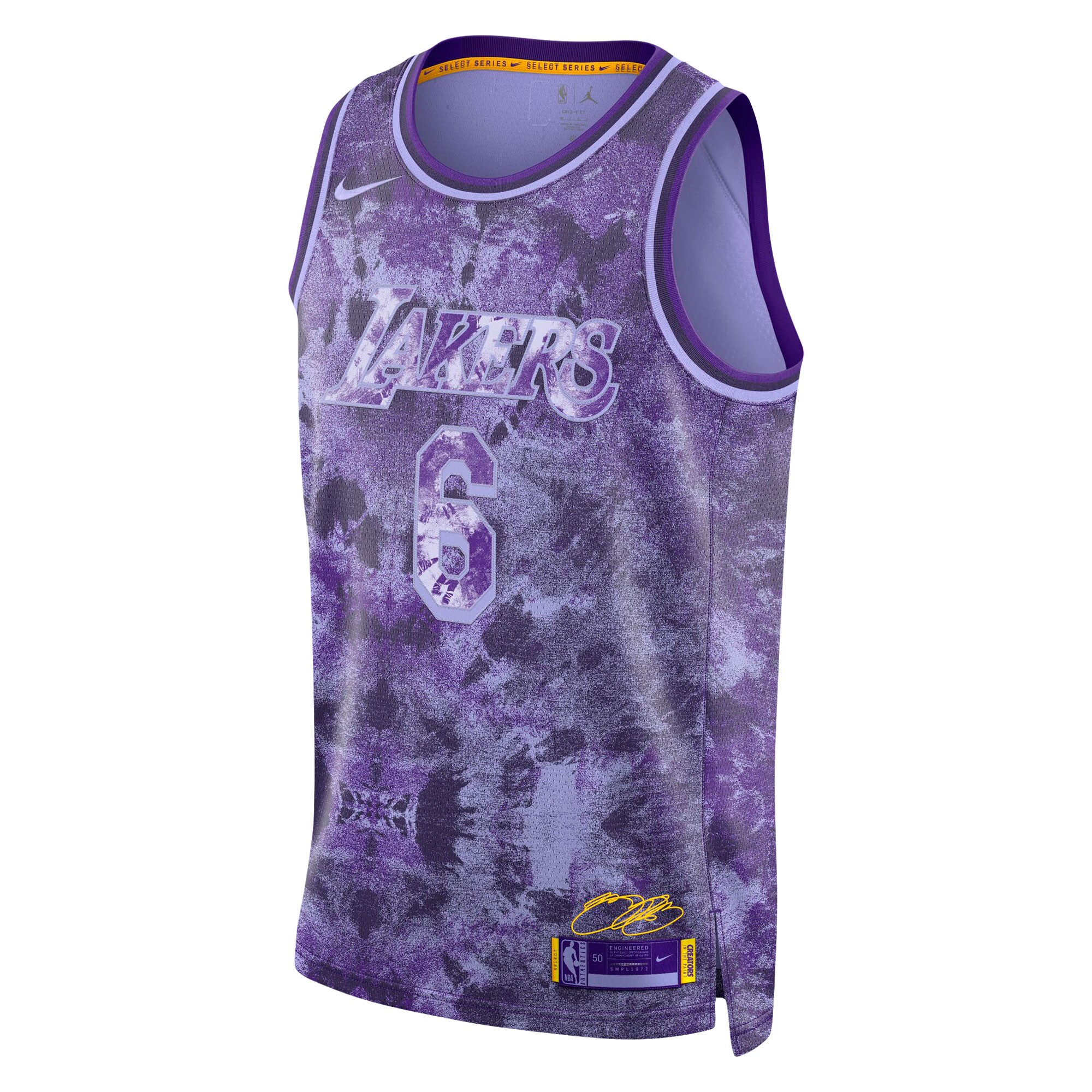 LeBron James Los Angeles Lakers Nike Unisex Select Series Swingman Jersey - Purple - vstockx