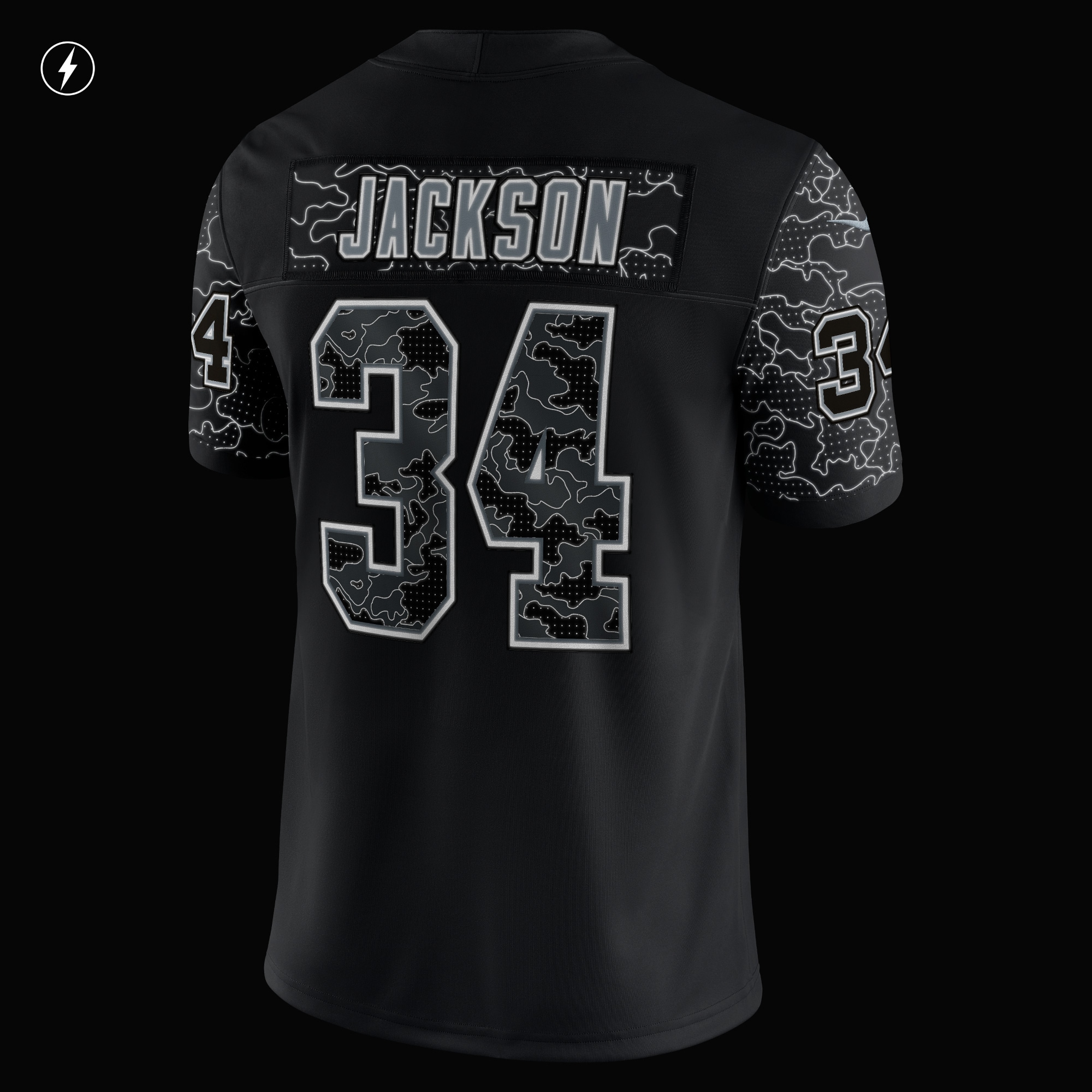 Bo Jackson Las Vegas Raiders Nike Retired Player RFLCTV Limited Jersey - Black - vstockx