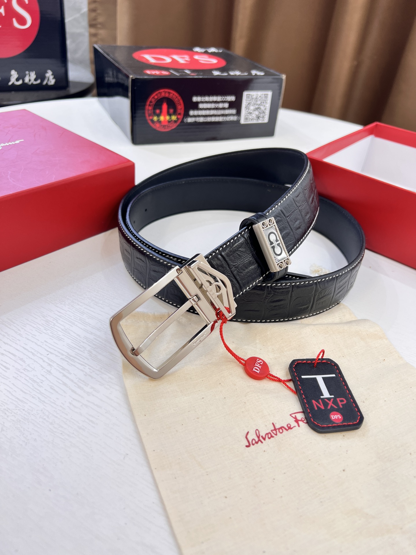 Streetwear Belt Ferragamo 320372 size:3.5cm - vstockx