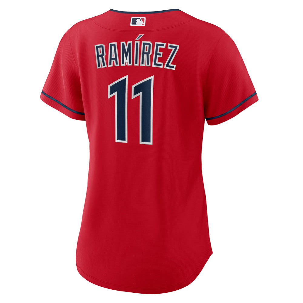 Women's Cleveland Guardians Jose Ramirez Alternate Player Jersey - Red - vstockx