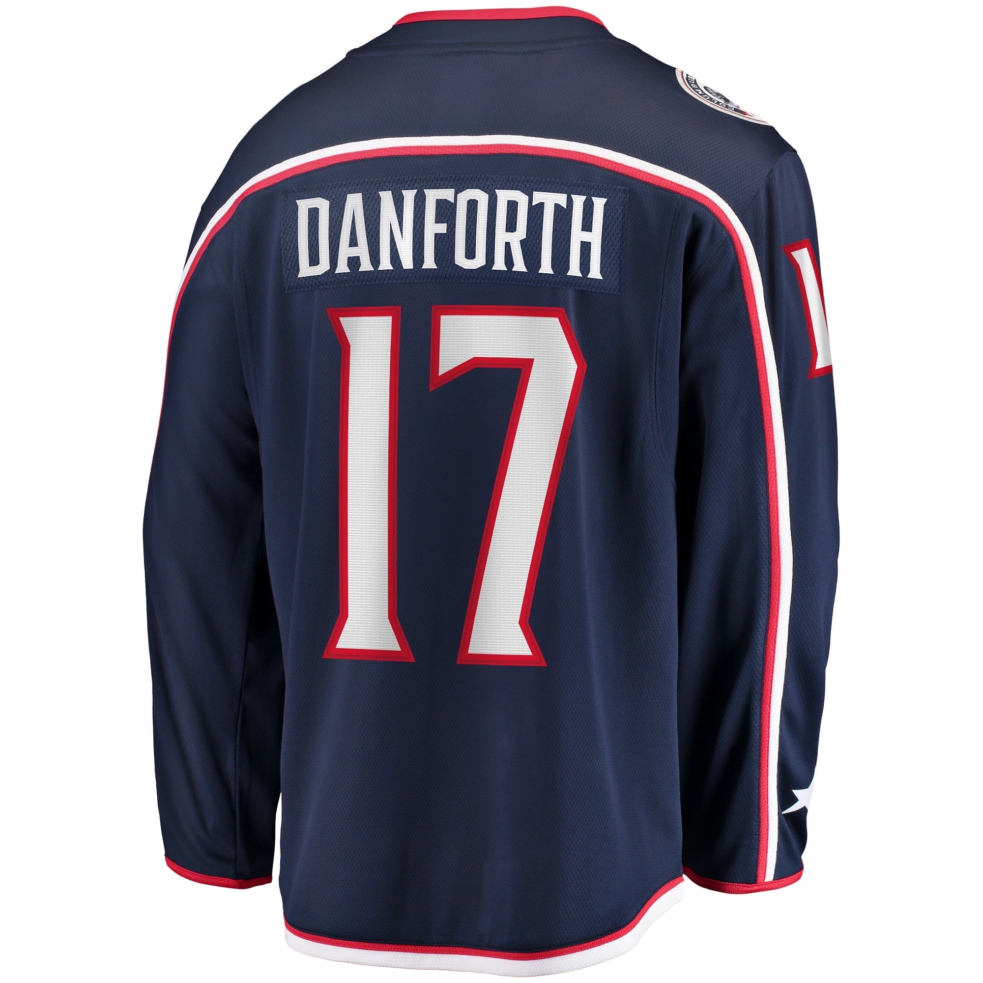 Men's Fanatics Branded Justin Danforth Navy Columbus Blue Jackets Home Breakaway Player Jersey - vstockx