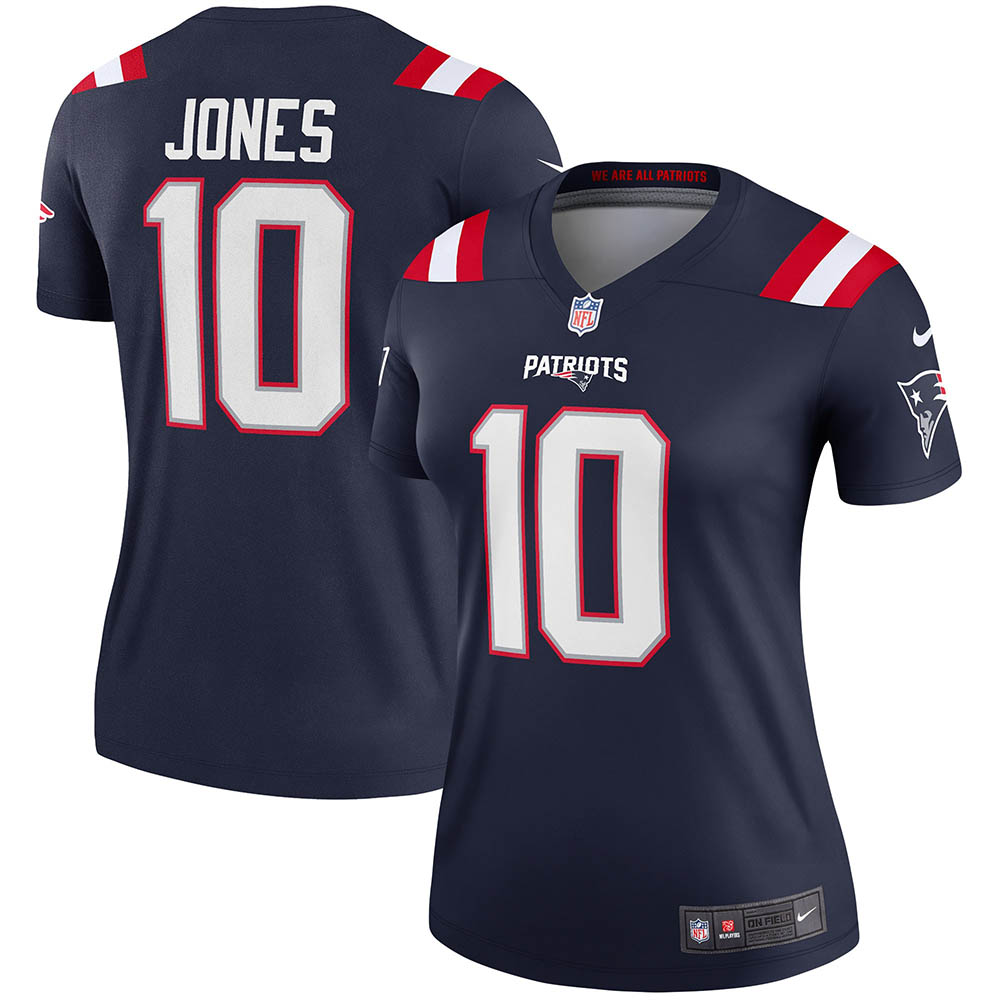 Women's New England Patriots Mac Jones Legend Jersey Navy - vstockx