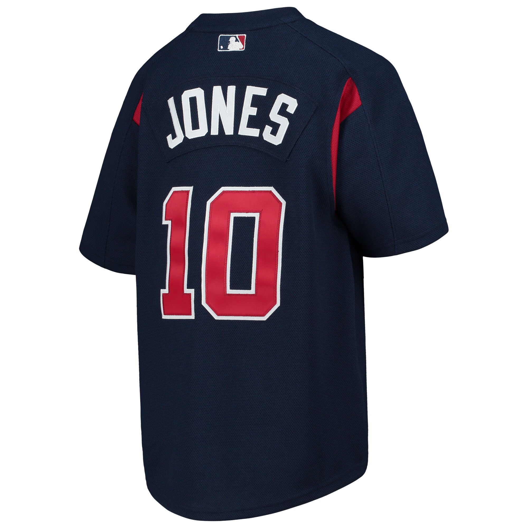 Chipper Jones Atlanta Braves Mitchell & Ness Youth Cooperstown Collection Mesh Batting Practice Jersey - Navy - vstockx