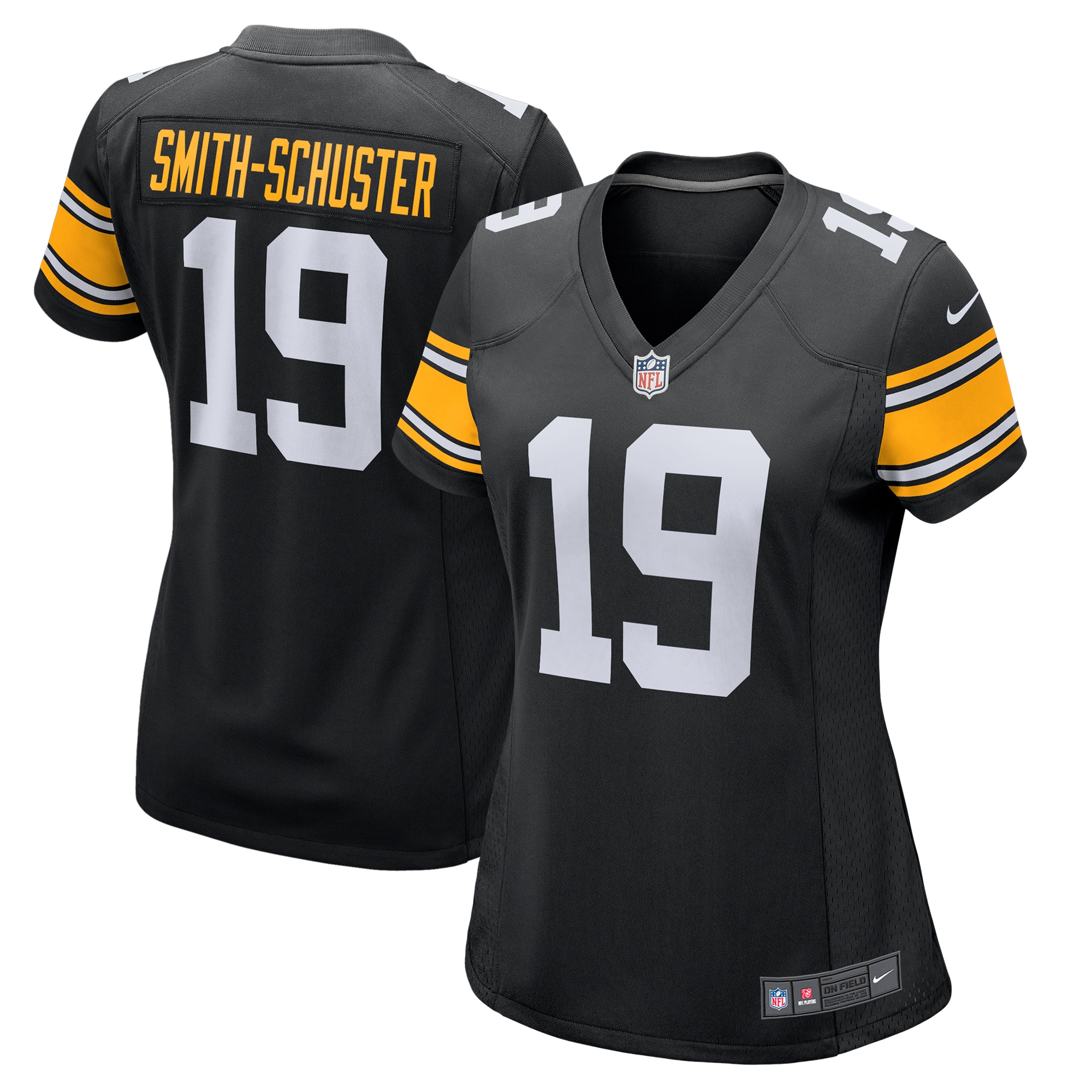JuJu Smith-Schuster Pittsburgh Steelers Nike Women's Alternate Game Jersey - Black - vstockx