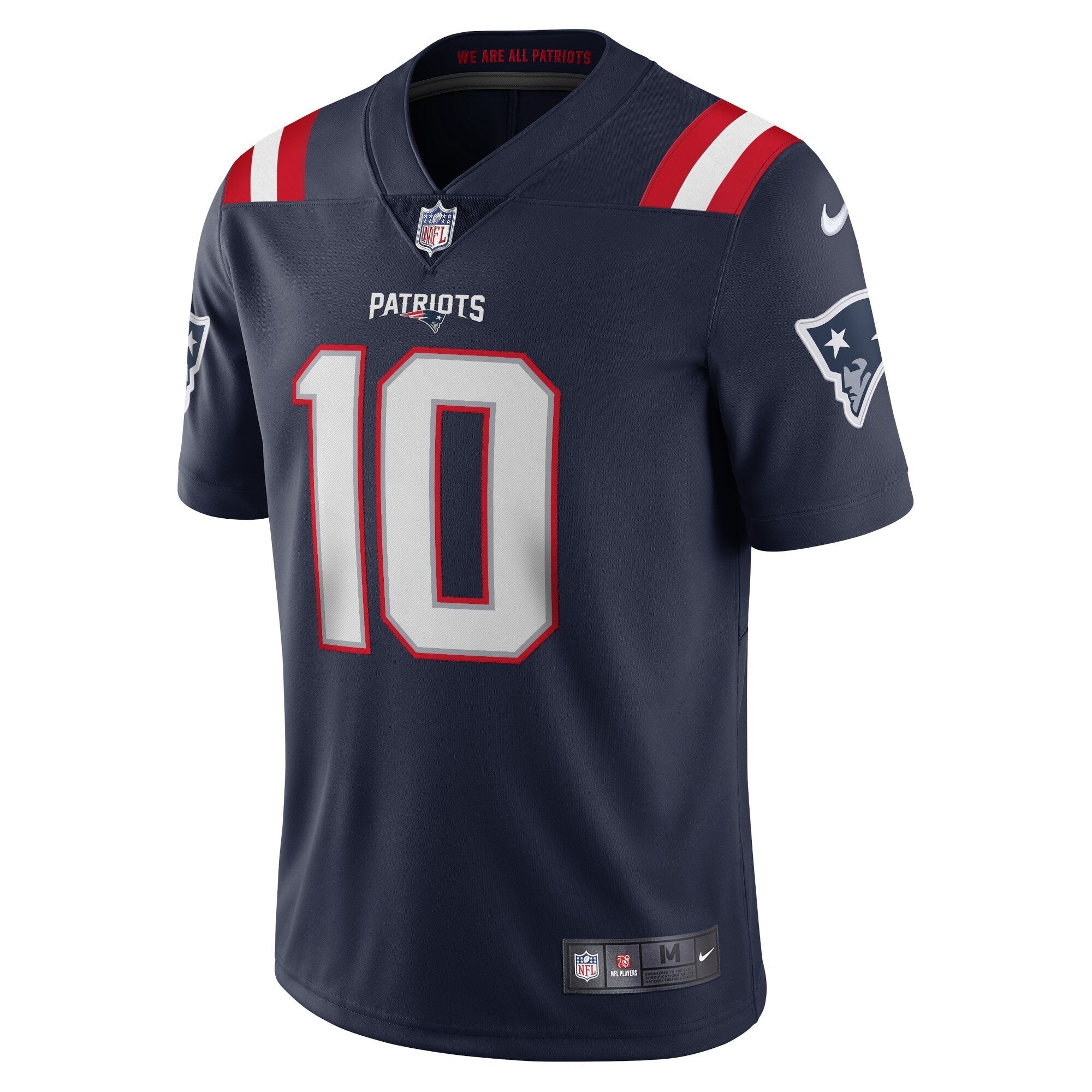 Men's Nike Mac Jones Navy New England Patriots Vapor Limited Jersey - vstockx