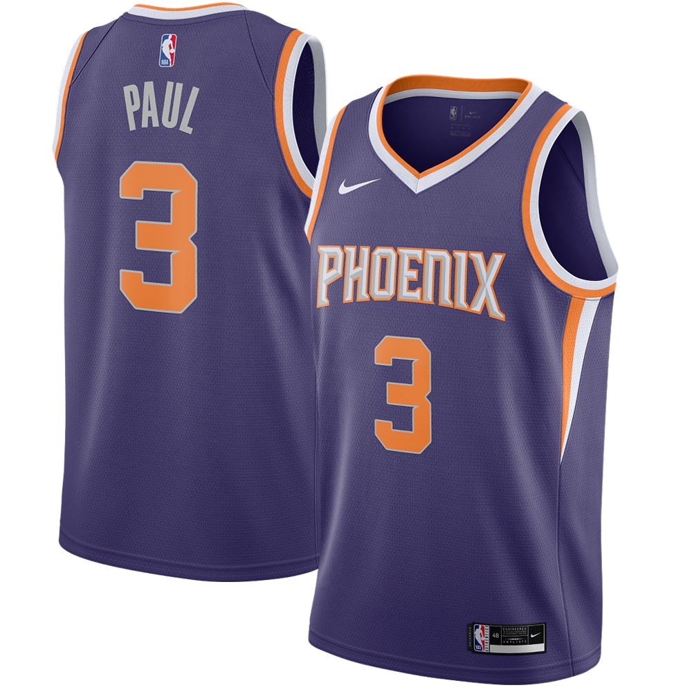 Chris Paul Phoenix Suns Nike 2020/21 Swingman Jersey Purple - Icon Edition - vstockx