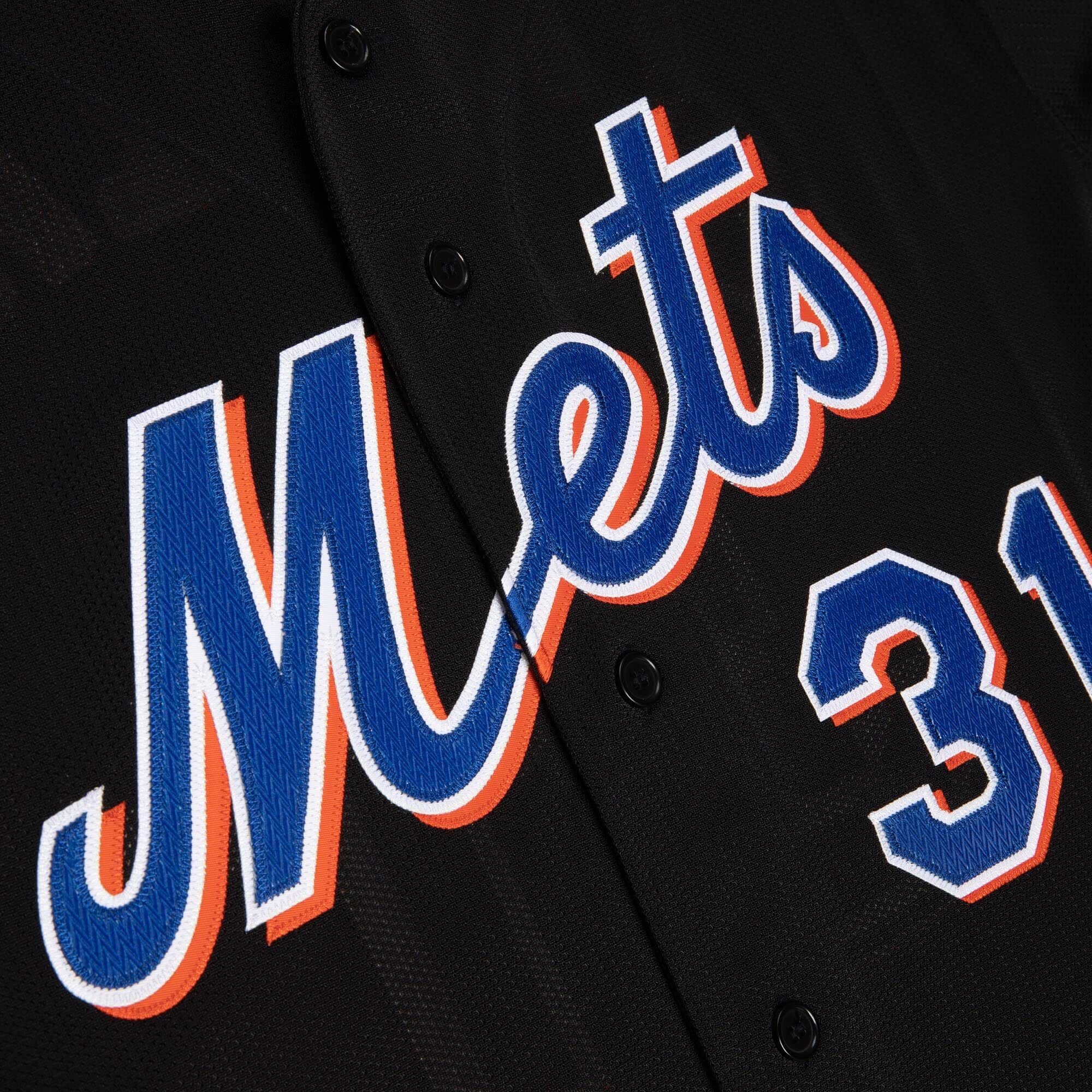 Authentic Mike Piazza New York Mets 2000 Button Front Jersey - vstockx