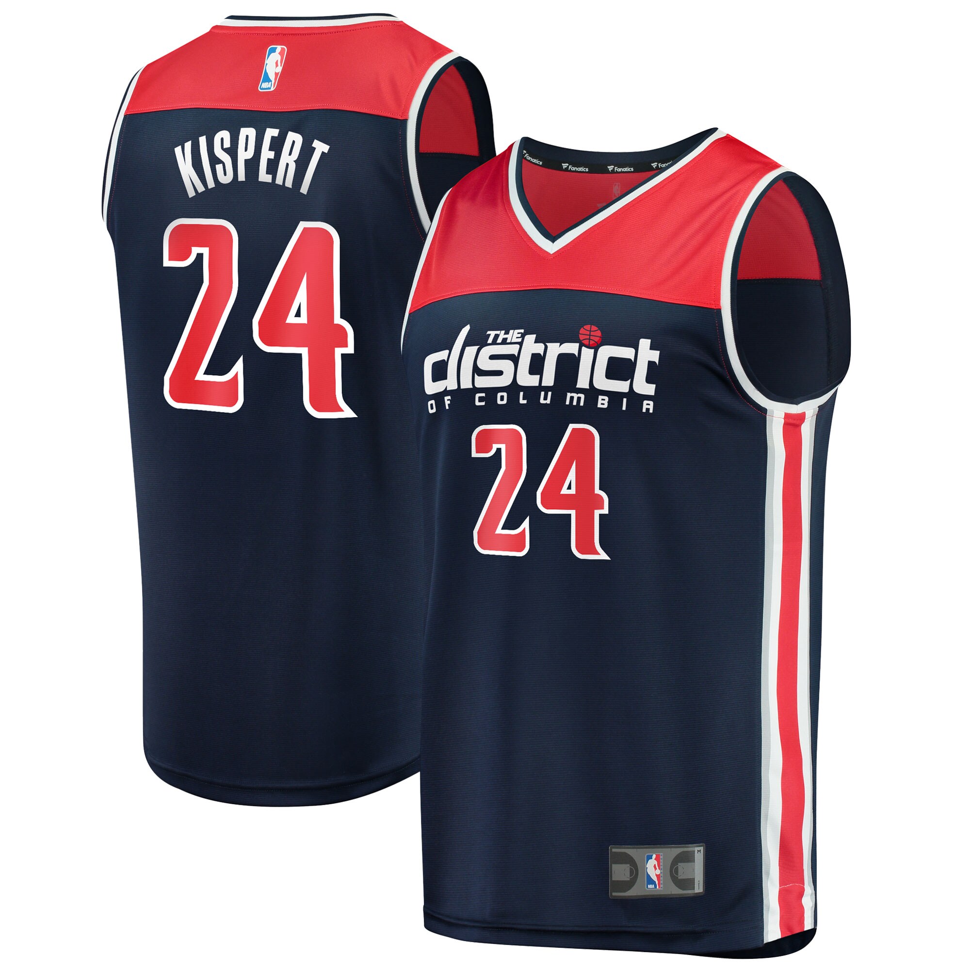 Corey Kispert Washington Wizards Fanatics Branded Fast Break Replica Player Jersey - Statement Edition - Navy - vstockx