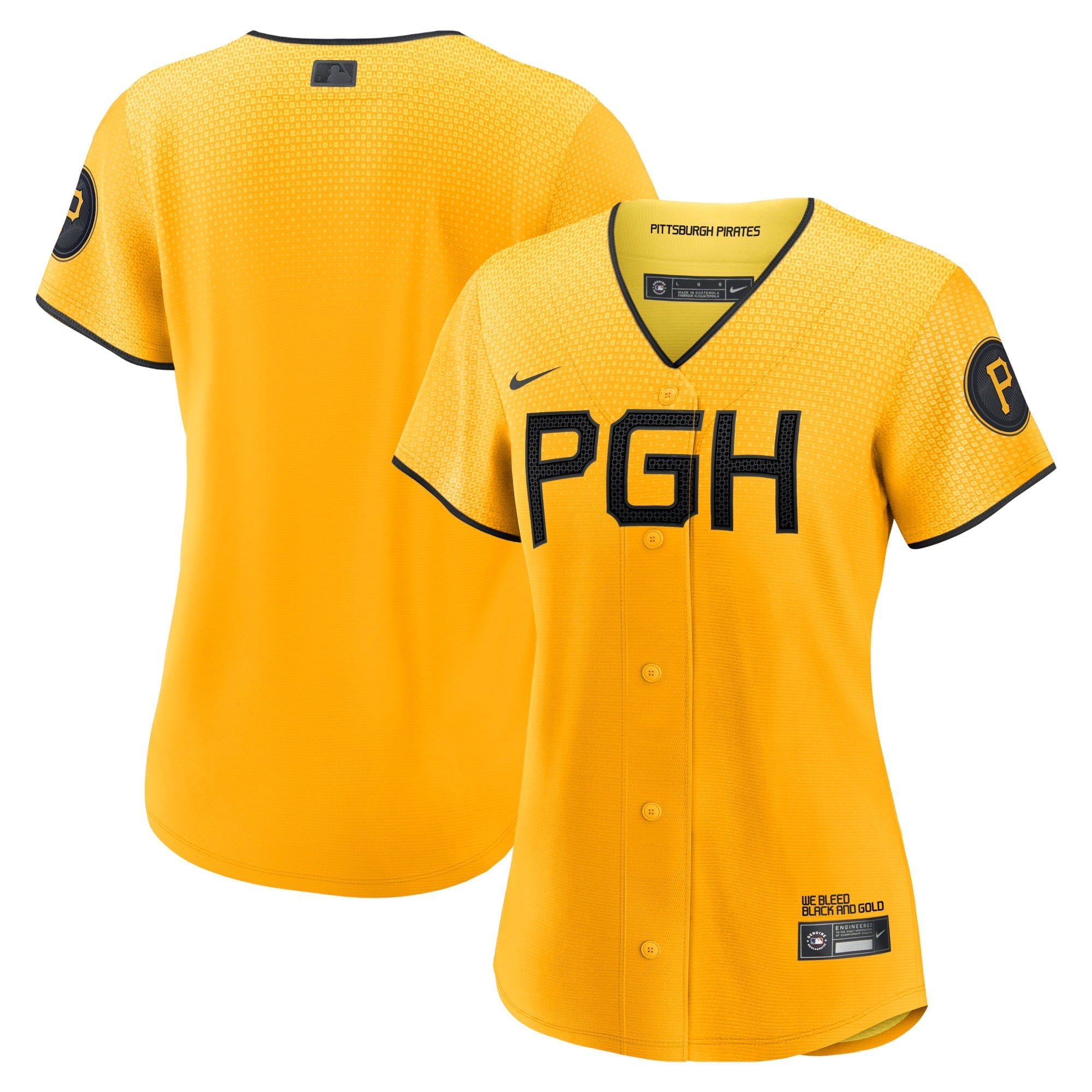 Women's Nike Gold Pittsburgh Pirates 2023 City Connect Replica Jersey - vstockx