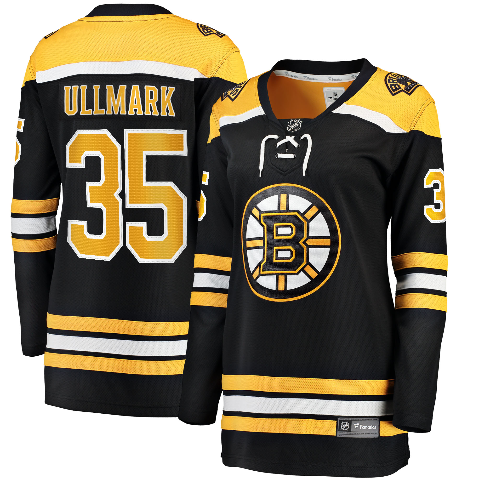 Linus Ullmark Boston Bruins Fanatics Branded Women's Home Breakaway Player Jersey - Black - vstockx