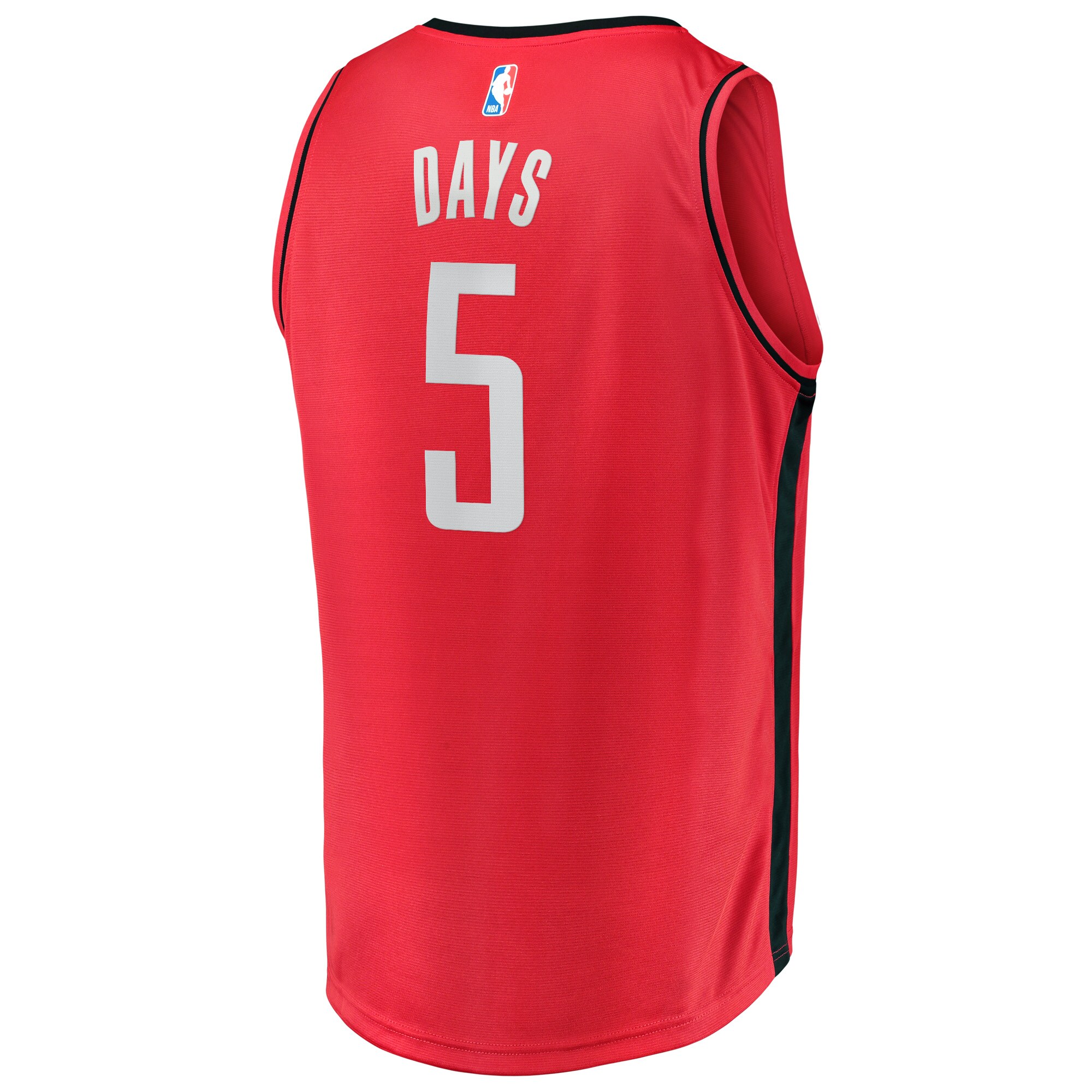 Darius Days Houston Rockets Fanatics Branded Youth Fast Break Player Jersey - Icon Edition - Red - vstockx