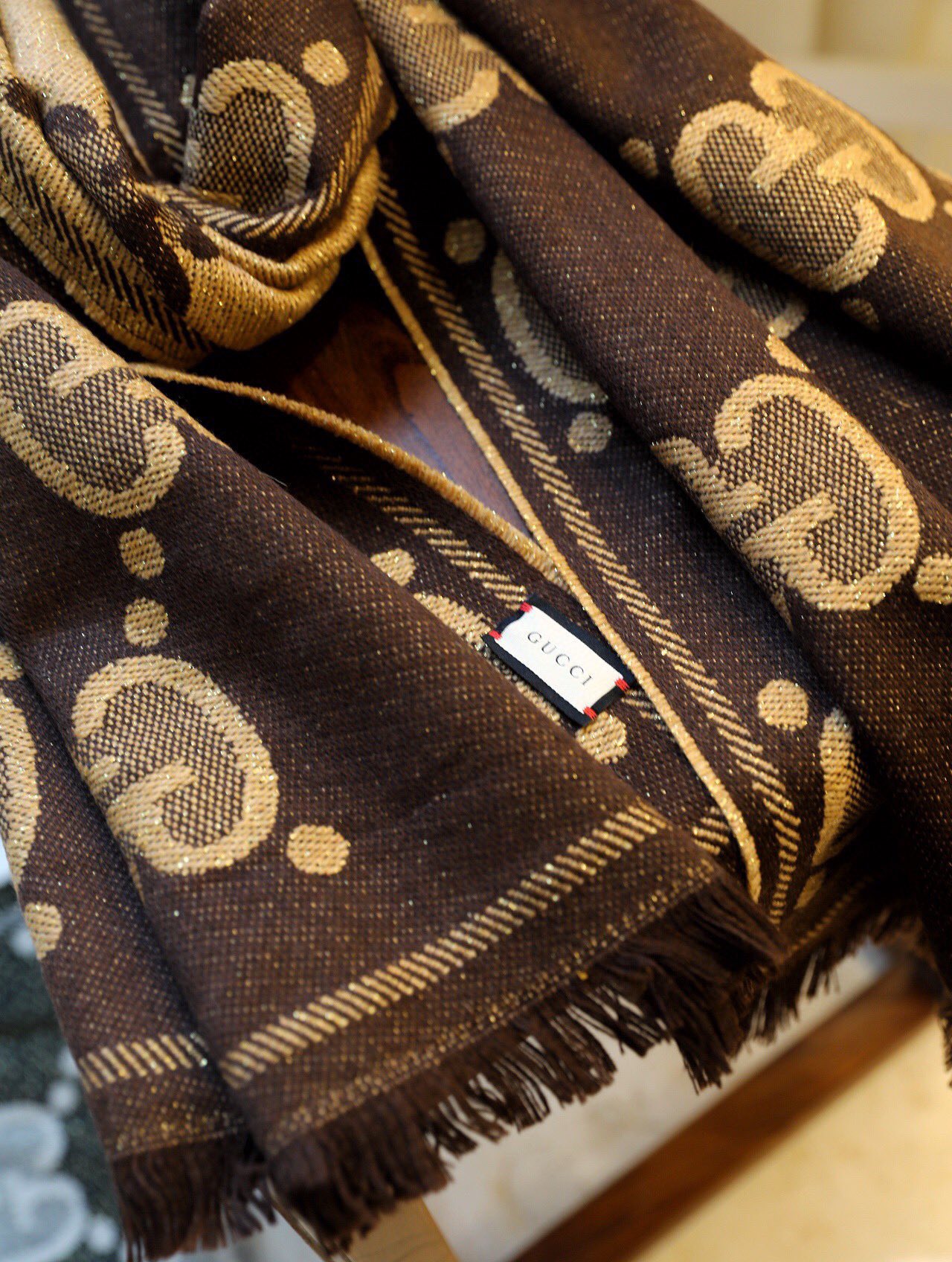 Streetwear Scarf GUCCI 328734 SIZE:45*195cm - vstockx