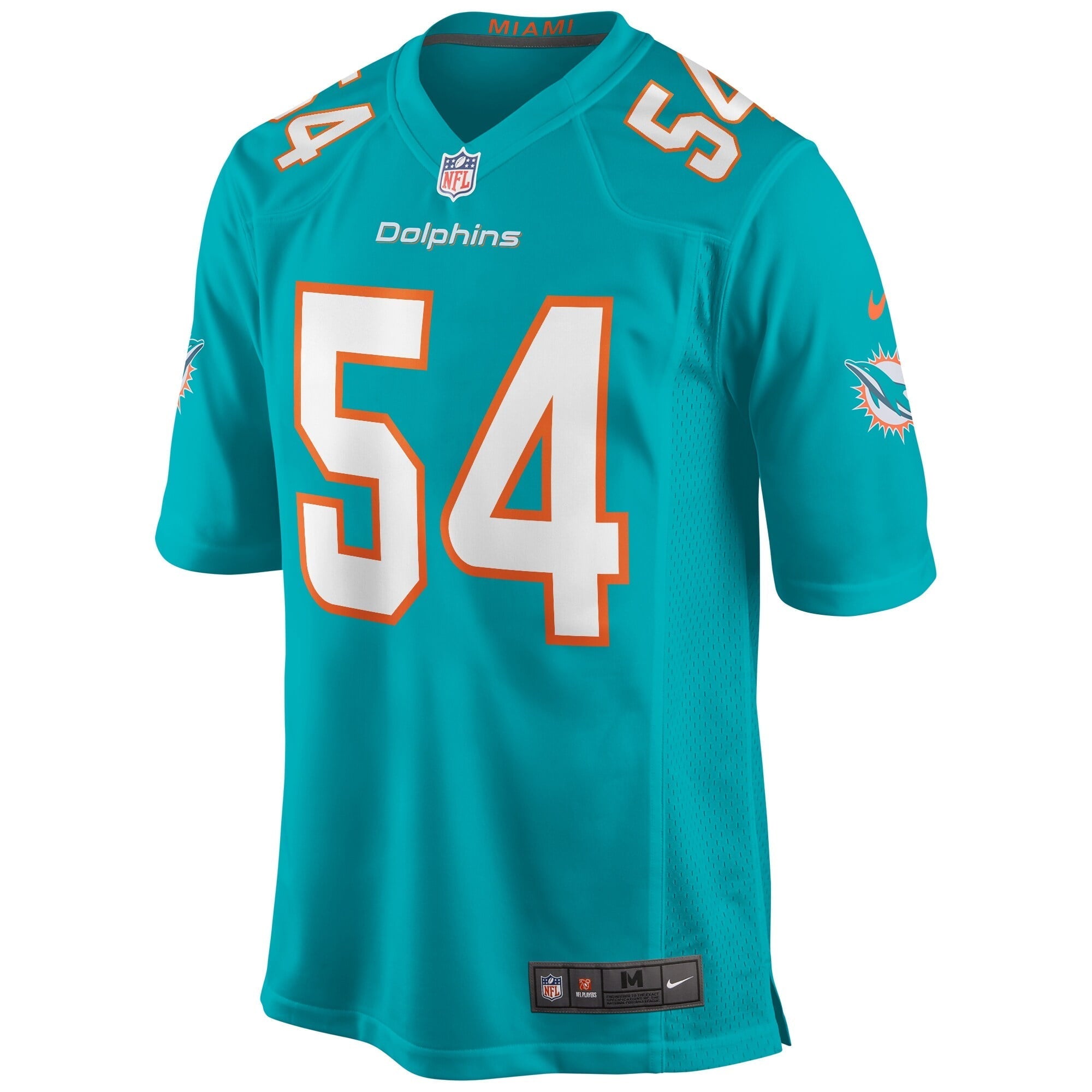 Men's Nike Zach Thomas Aqua Miami Dolphins Game Retired Player Jersey - vstockx