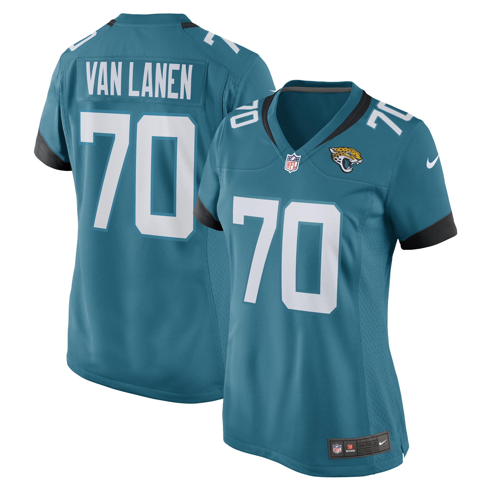 Cole Van Lanen Jacksonville Jaguars Nike Women's Game Player Jersey - Teal - vstockx