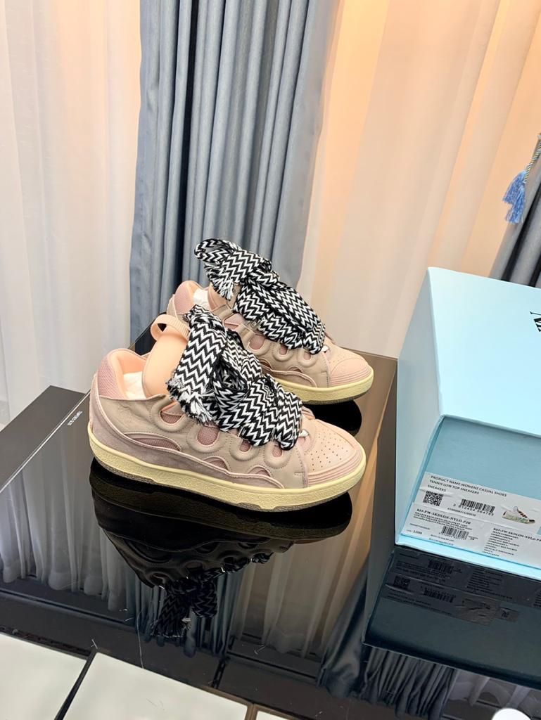 Lanvin Leather Curb Pink - vstockx