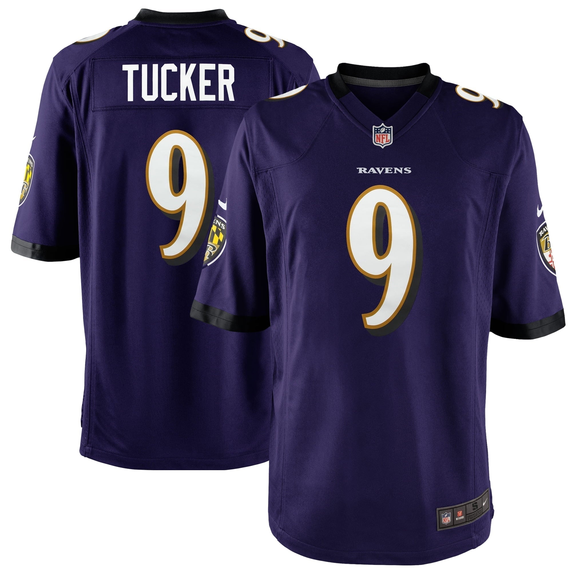 Youth Nike Justin Tucker Purple Baltimore Ravens Game Jersey - vstockx