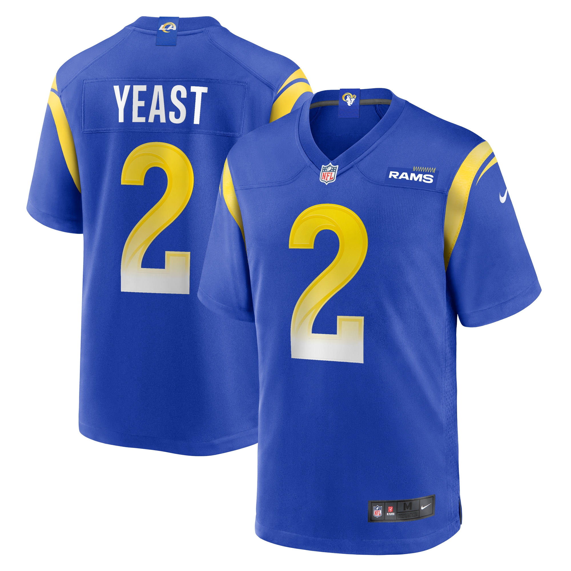 Russ Yeast Los Angeles Rams Nike Home Game Jersey - Royal - vstockx