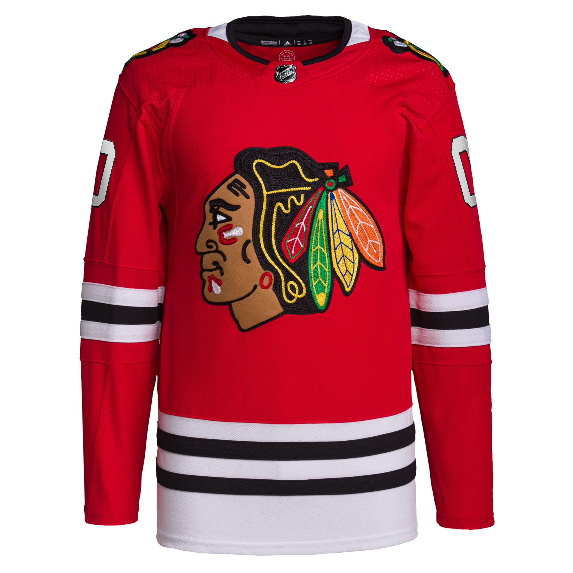 Chicago Blackhawks adidas Home Primegreen Authentic Pro Custom Jersey - Red - vstockx