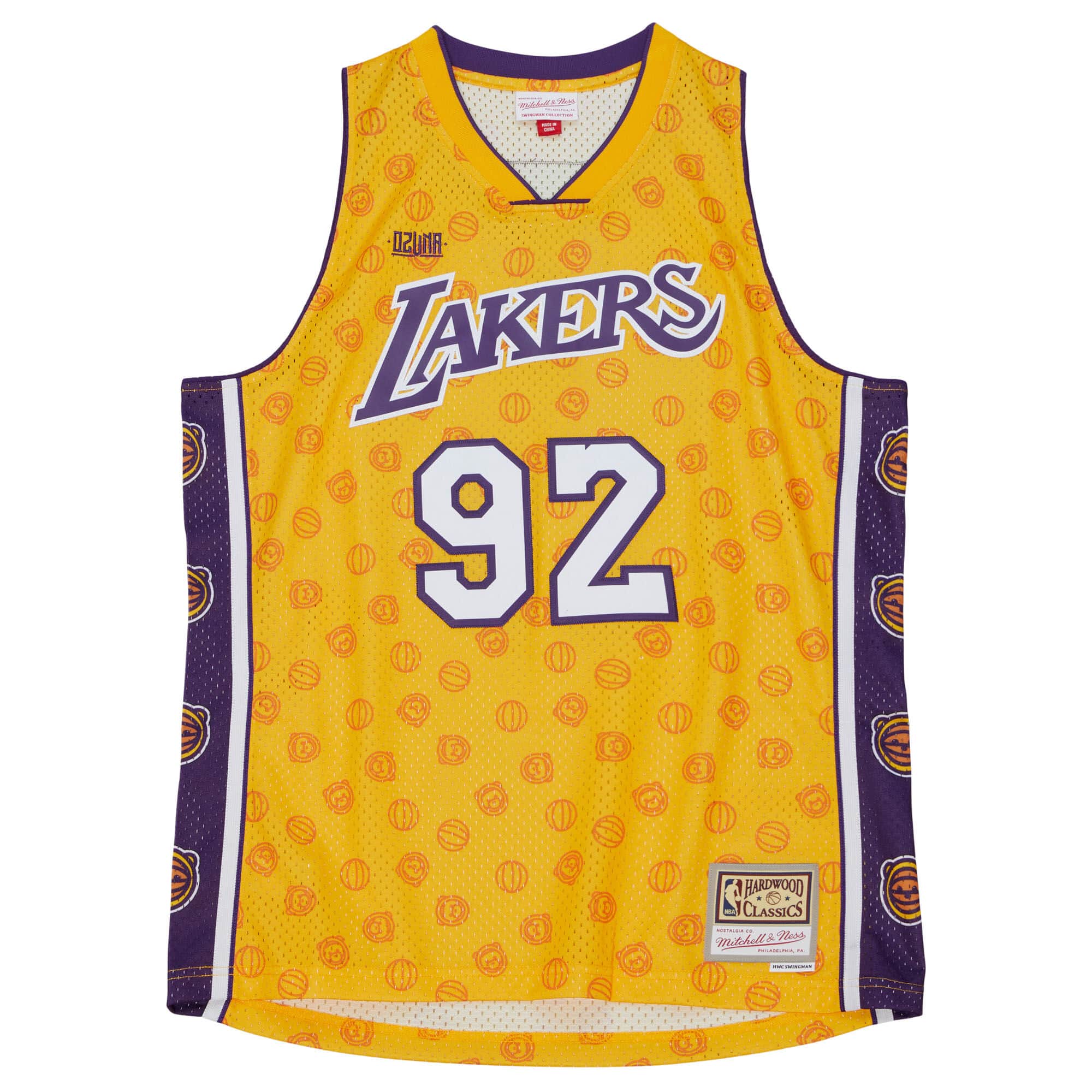 M&N x Ozuna Swingman Jersey Los Angeles Lakers - vstockx