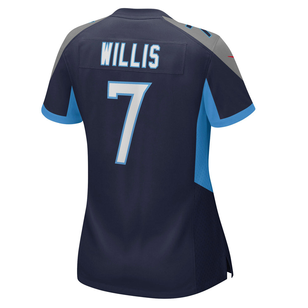 Women's Tennessee Titans Malik Willis Player Game Jersey Navy - vstockx