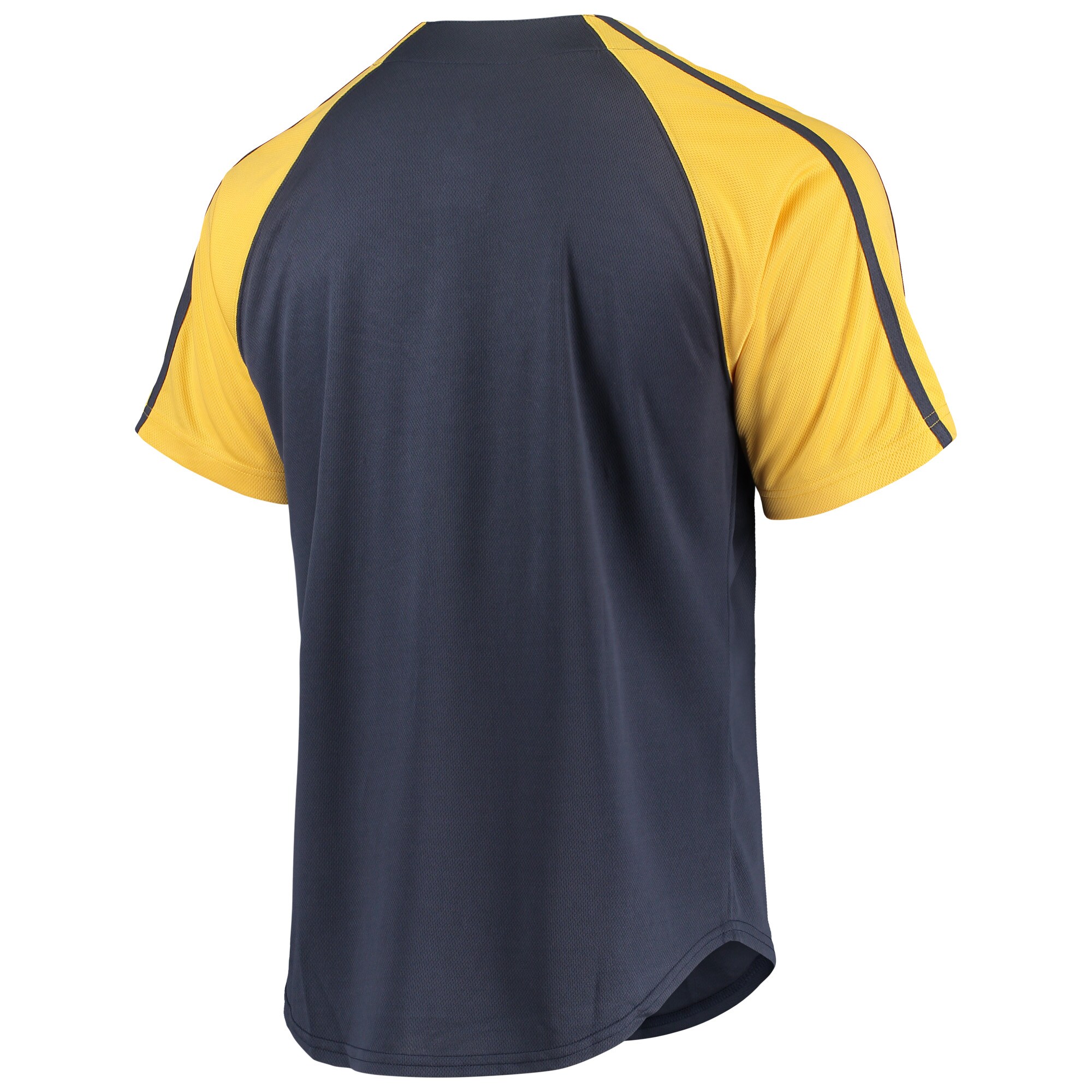 Milwaukee Brewers Stitches Button-Down Raglan Replica Jersey - Navy - vstockx