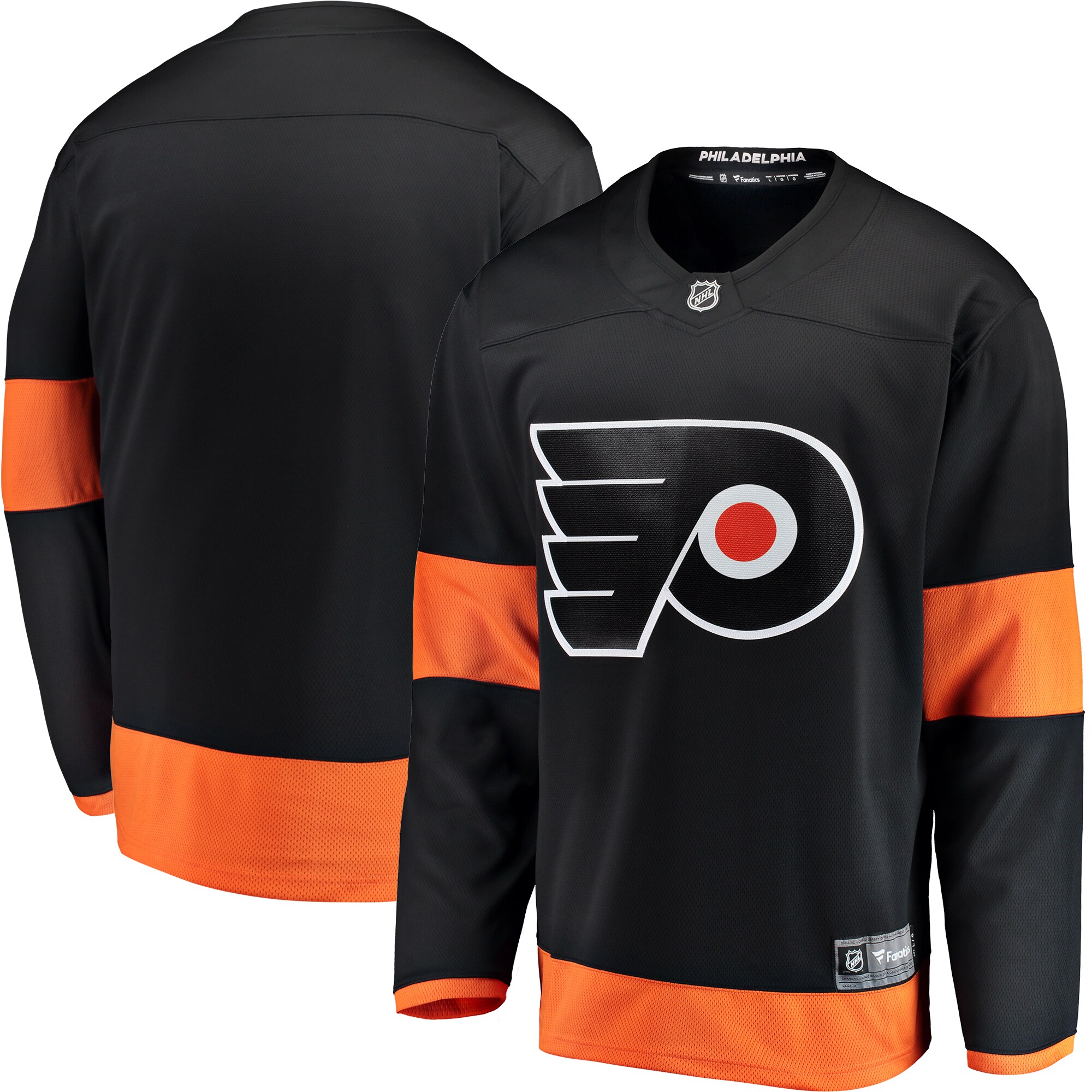Philadelphia Flyers Fanatics Branded Youth Alternate Breakaway Jersey - Black - vstockx